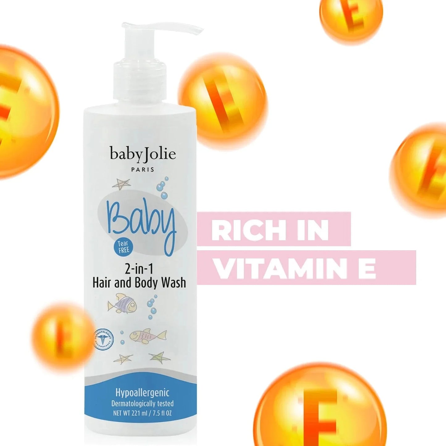 Baby Jolie 2-in-1 Hair and Body Wash | 7.5oz (221ml)