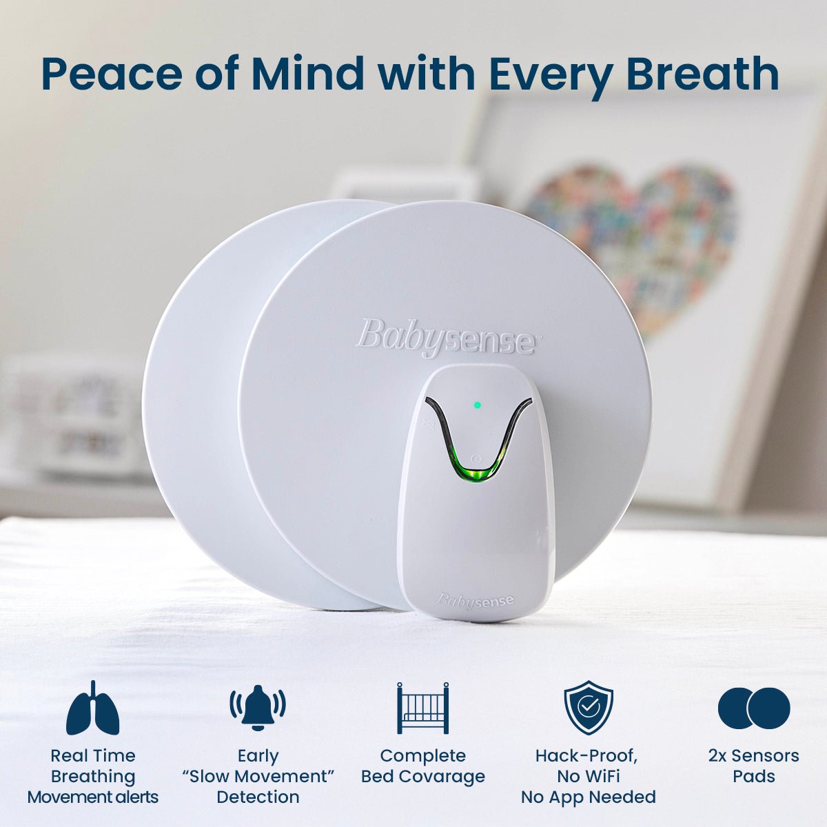 Babysense 7 - Baby Monitor with Breathing Motion Detection & Safety Alerts