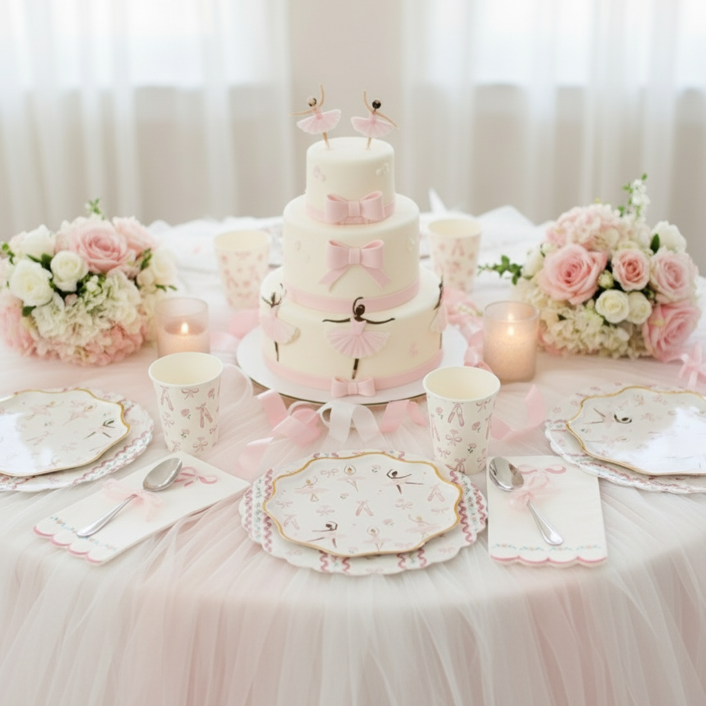 Ballerina Paper Cups 9oz (8 Pack)