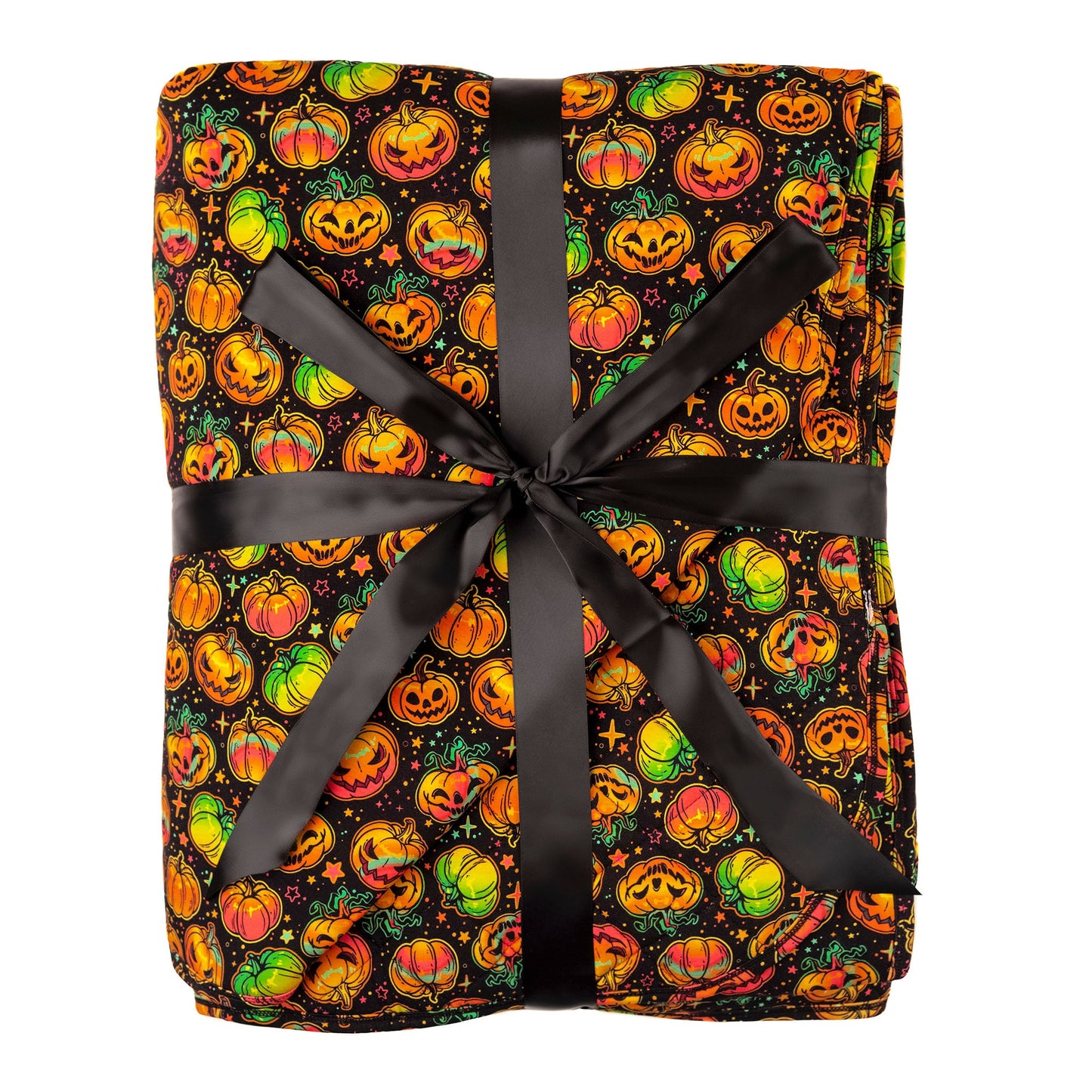 Halloween | Spooky Pumpkins | Quilted Bamboo Adult Blanket