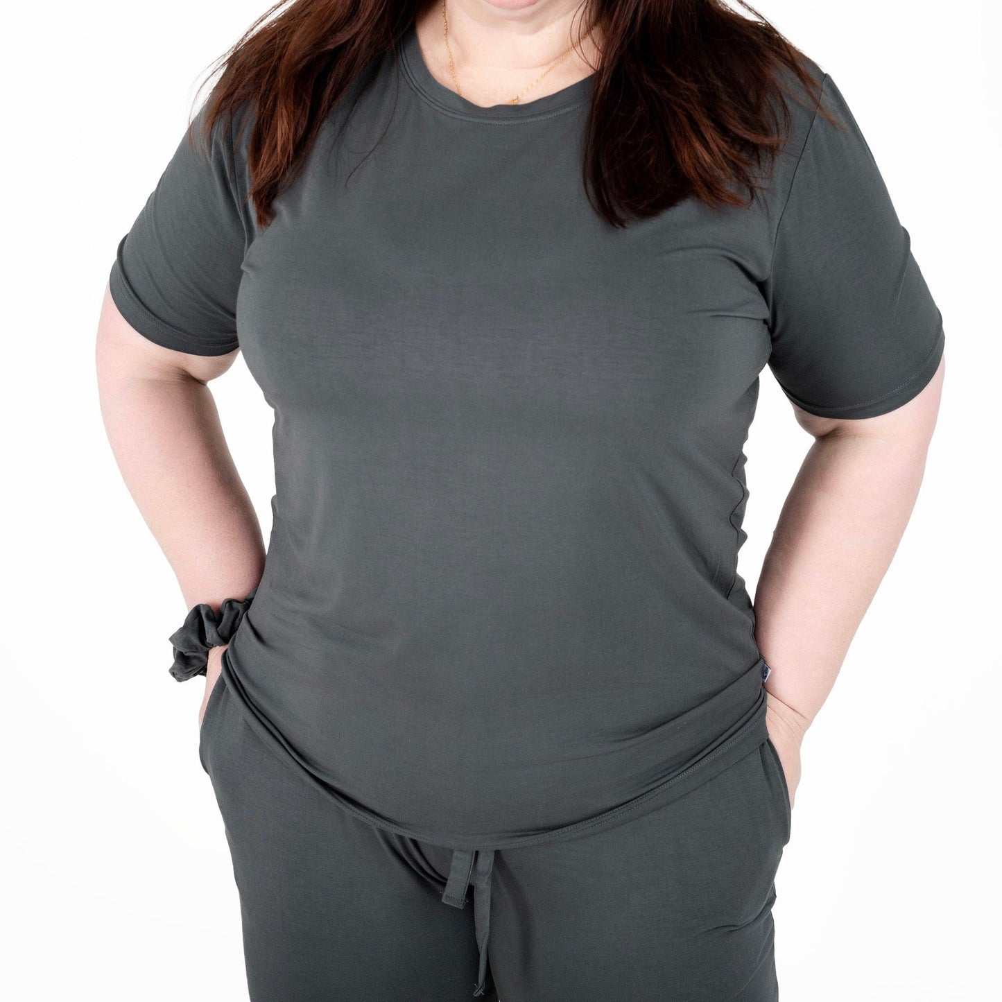 Charcoal | Adult Bamboo Short Sleeve T-Shirt