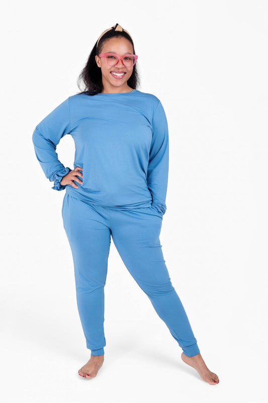 Steel Blue | Women's Bamboo Joggers