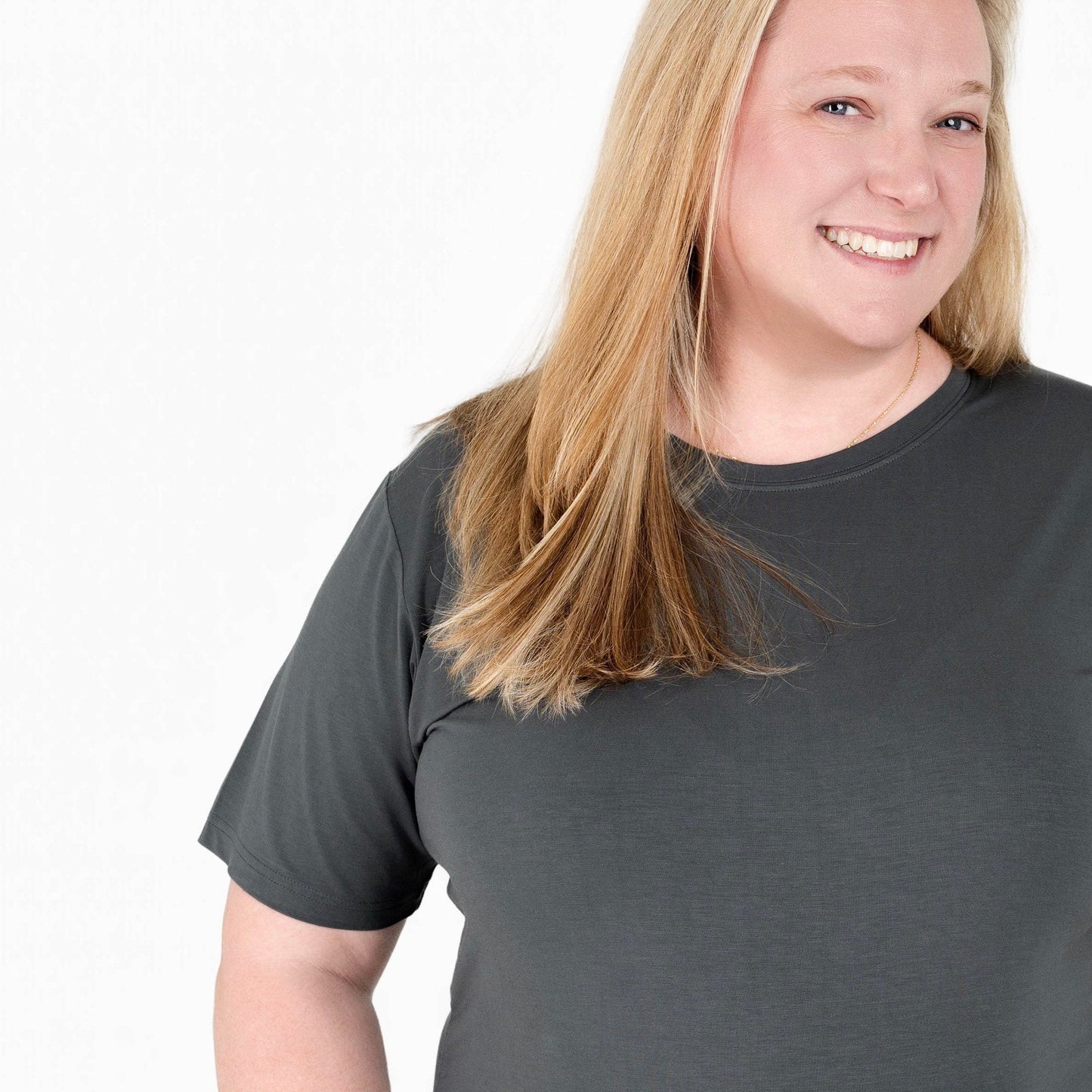Charcoal | Adult Bamboo Short Sleeve T-Shirt
