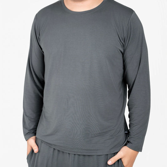 Charcoal | Adult Bamboo Long Sleeve Top