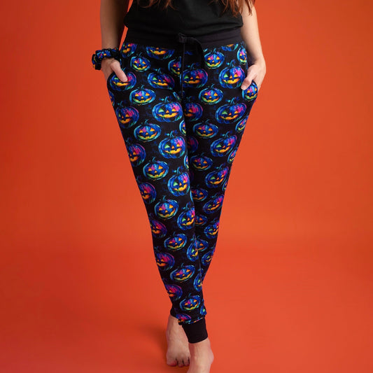 Halloween | Jack-O’-Lanterns | Women's Bamboo Jogger Pajama Pants