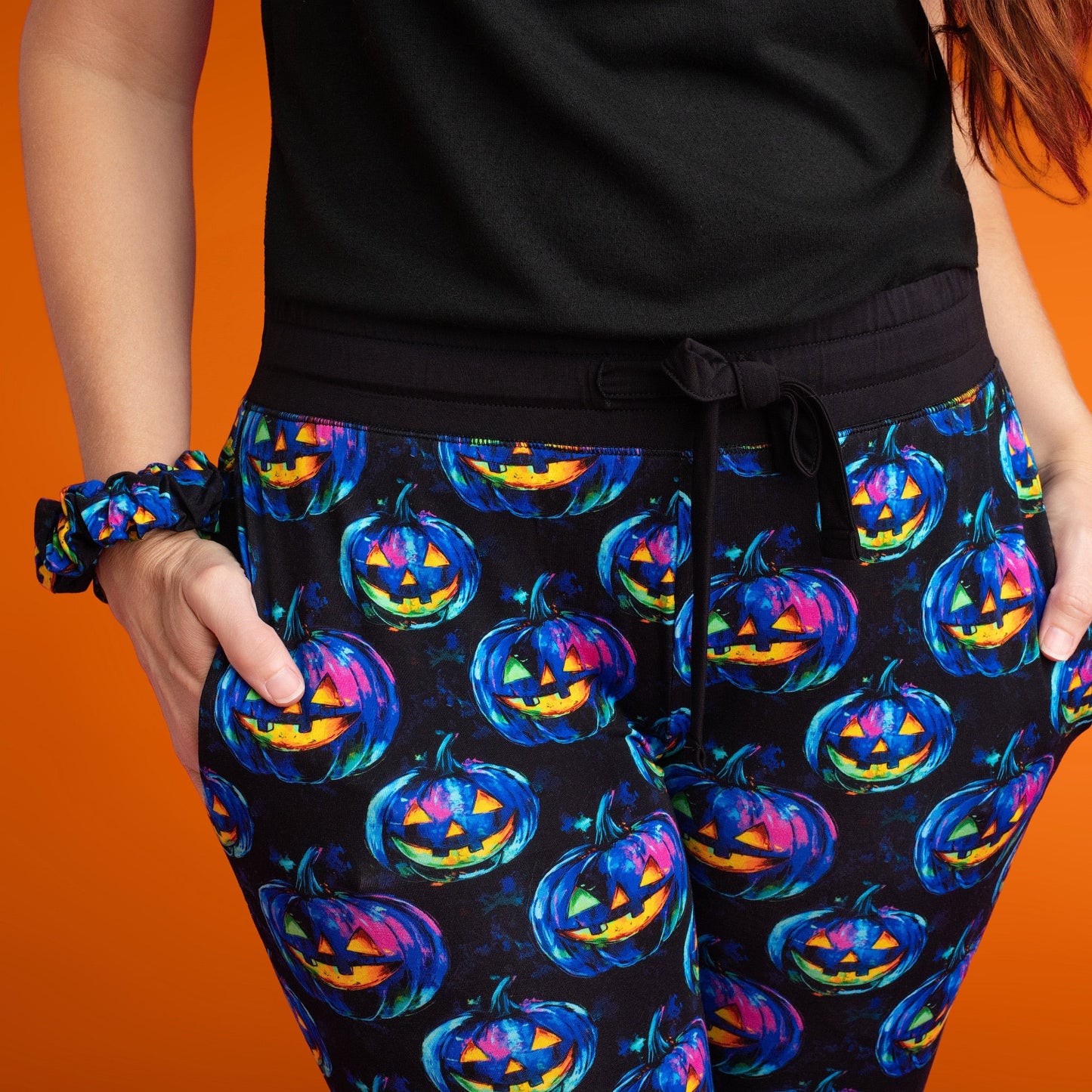 Halloween | Jack-O’-Lanterns | Women's Bamboo Jogger Pajama Pants