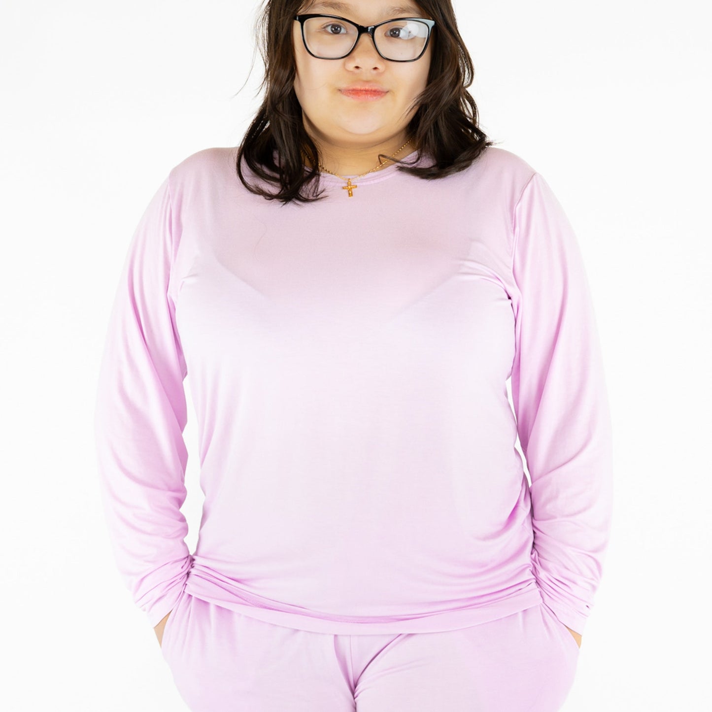 Orchid | Adult Bamboo Long Sleeve Top