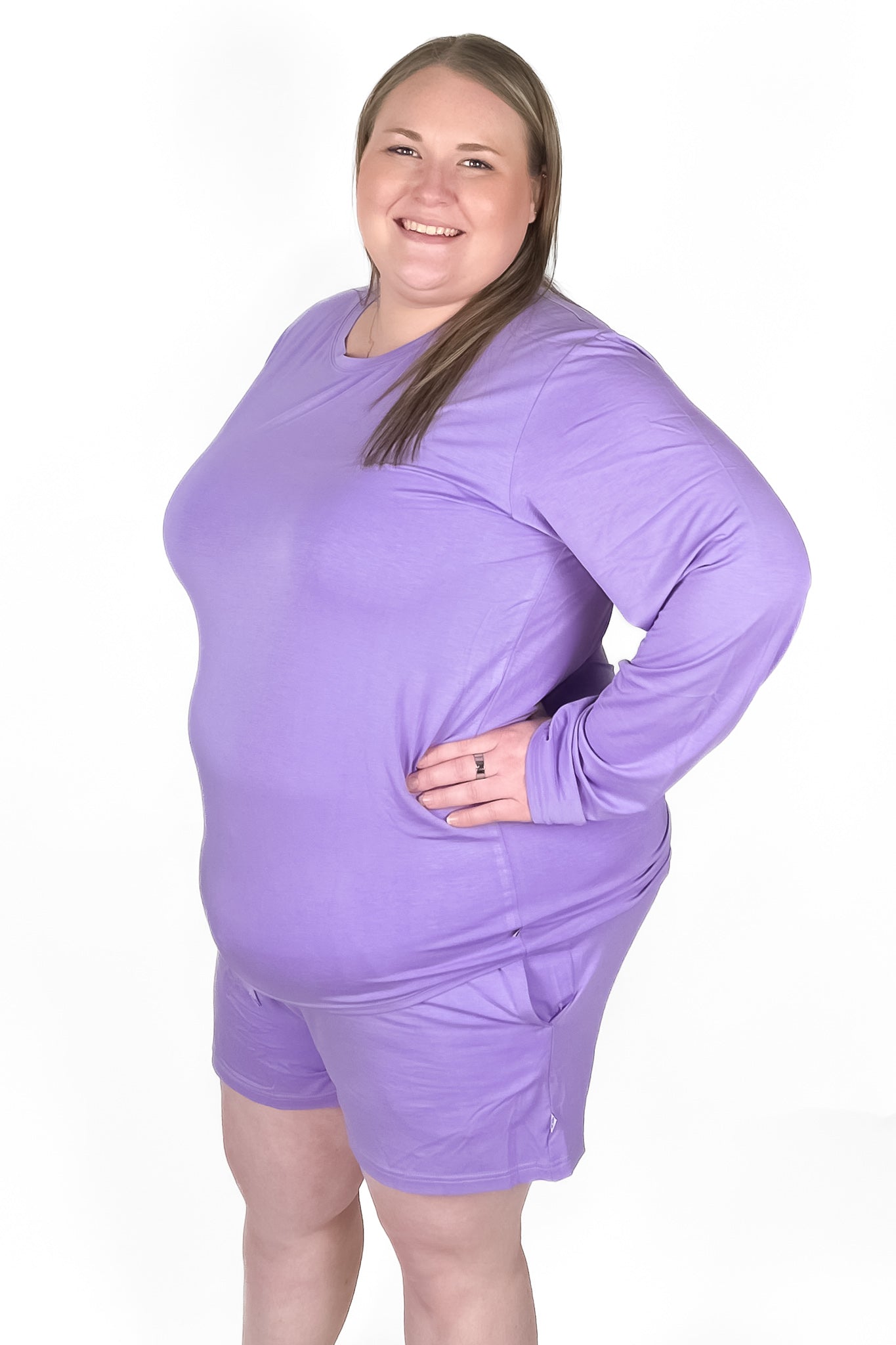 Purple | Women's Bamboo Pajama Shorts