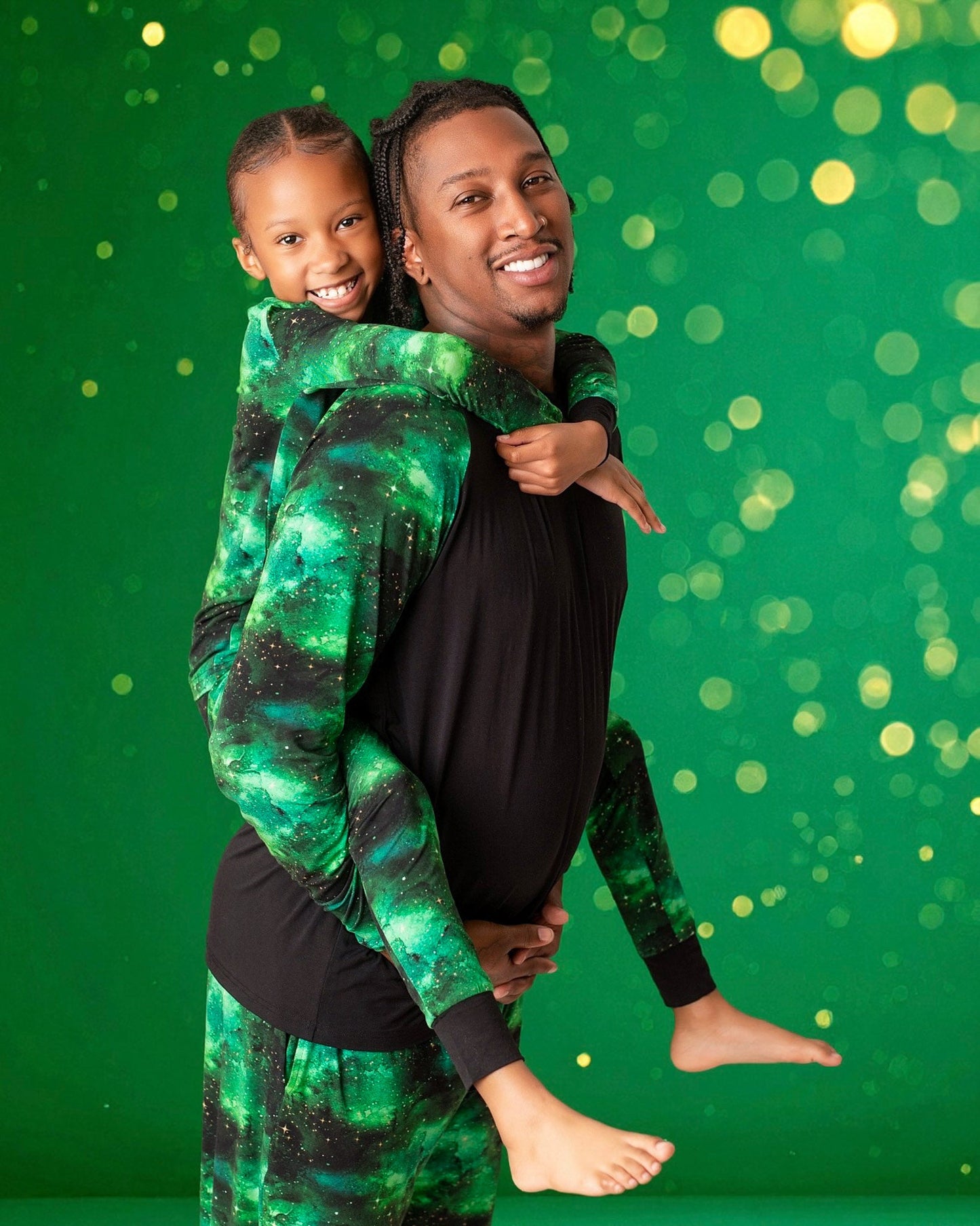 Wicked Cute | Green Galaxy Elixir | Men’s Bamboo Lounge Pants
