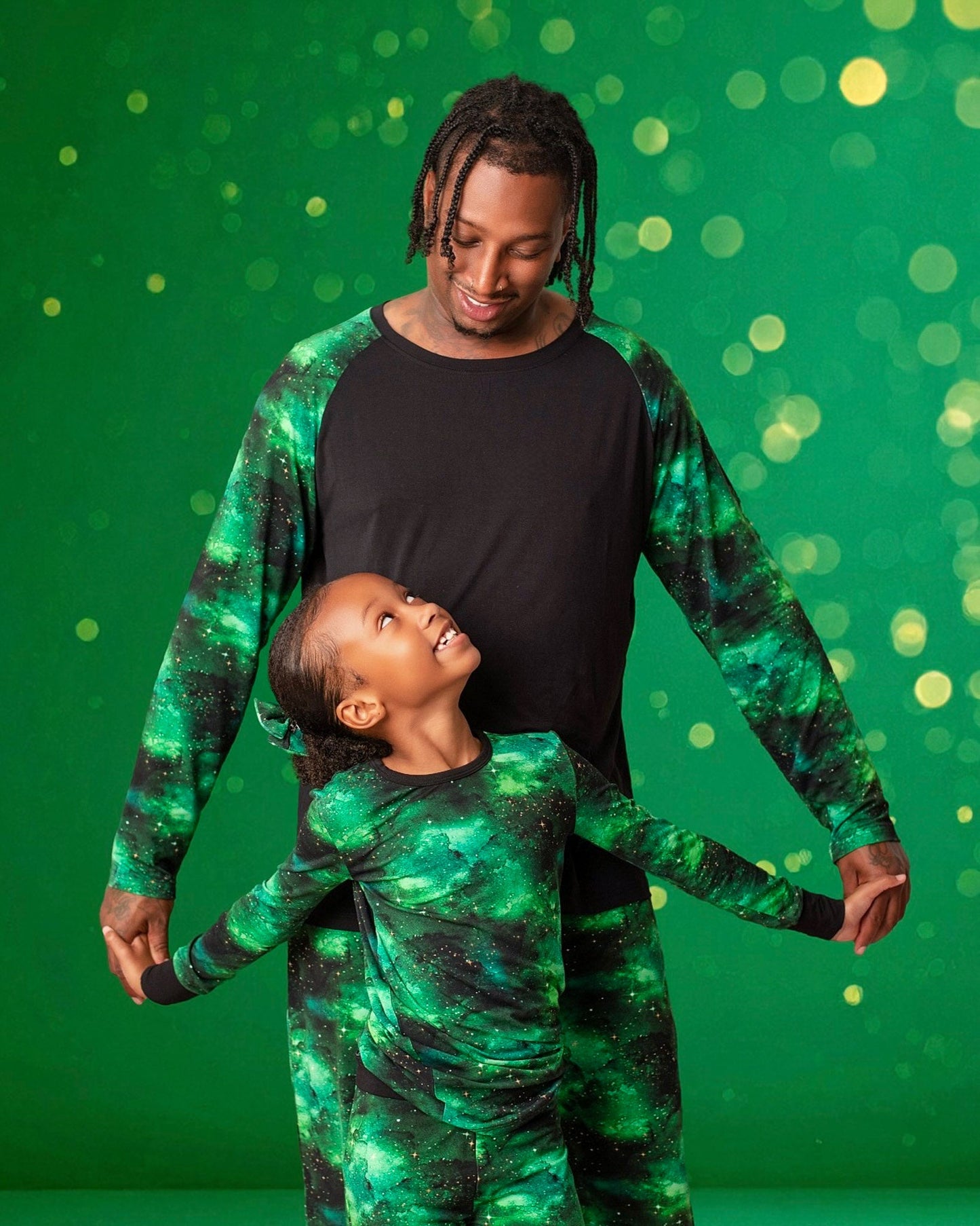 Wicked Cute | Green Galaxy Elixir | Bamboo Two-Piece Pajamas