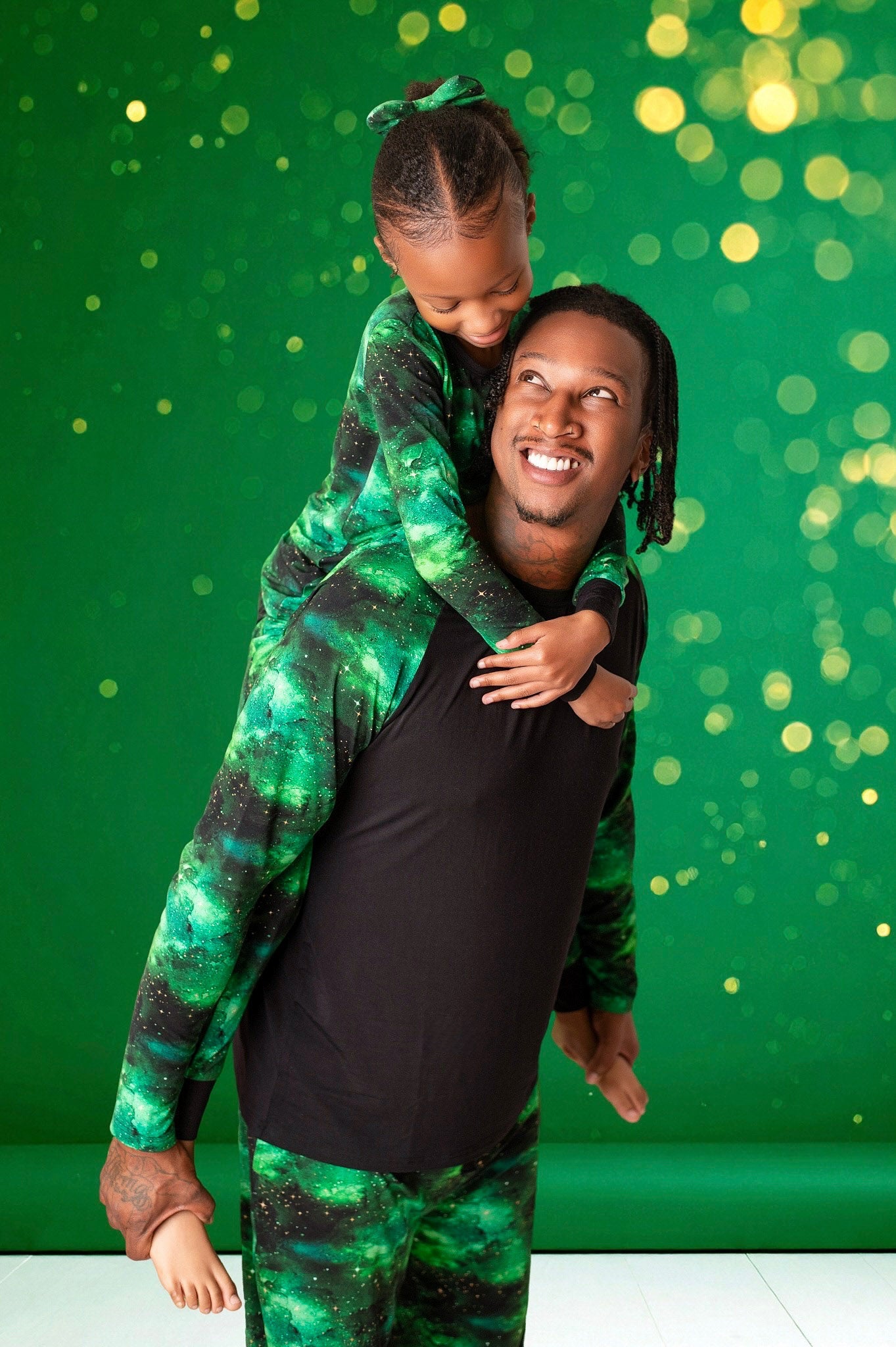 Wicked Cute | Green Galaxy Elixir | Men’s Bamboo Lounge Pants
