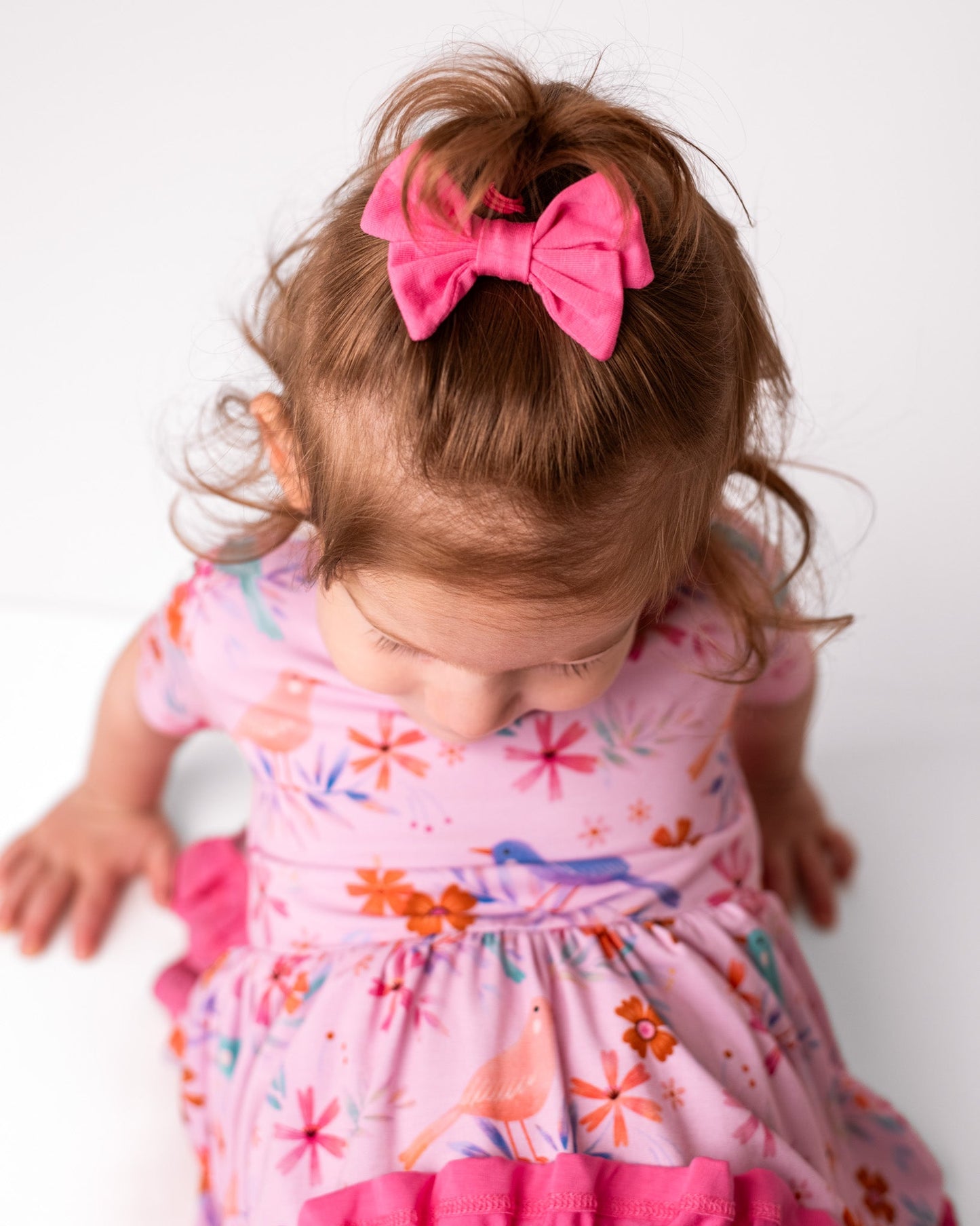 Rose Pink | Small Clip Bow (V1)