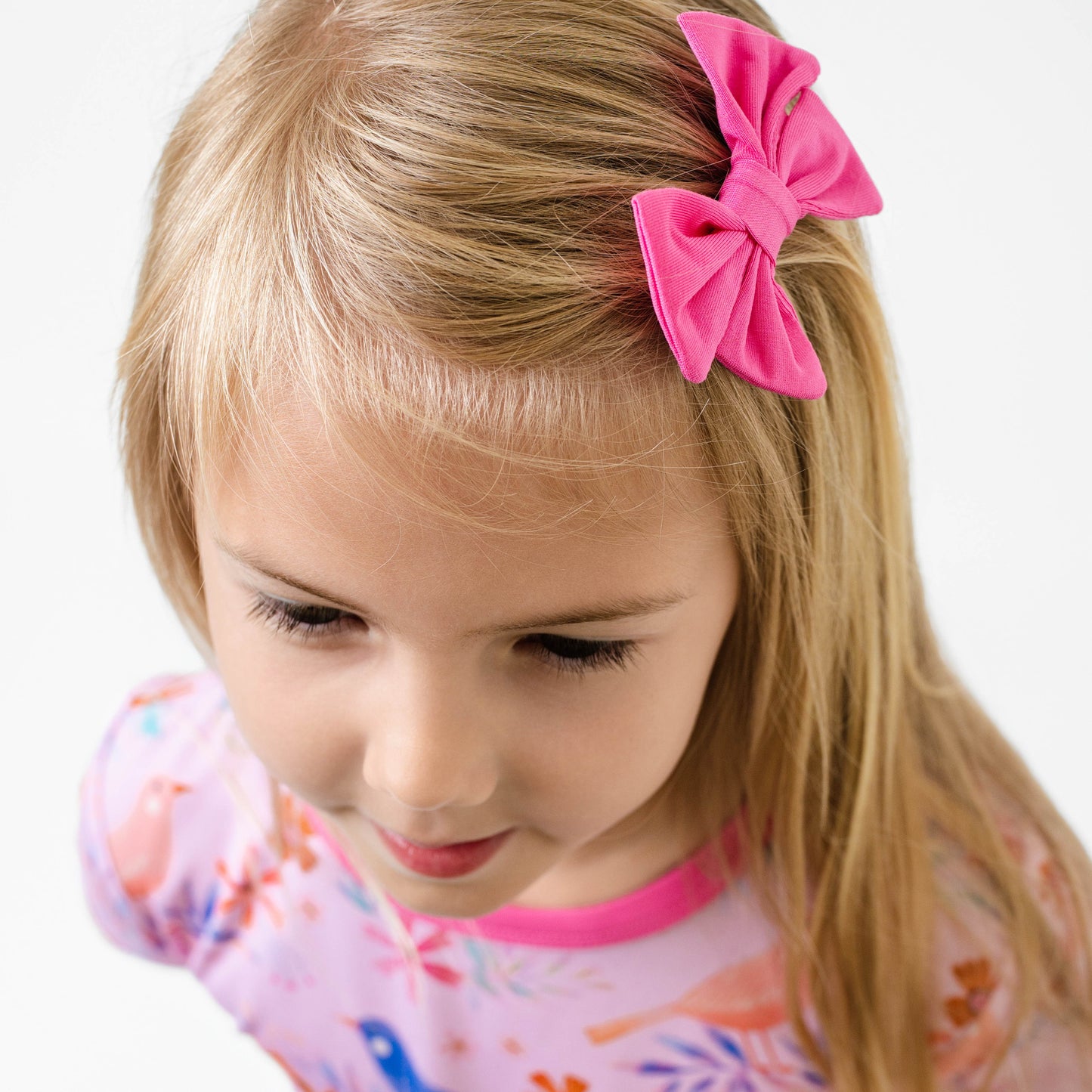 Rose Pink | Small Clip Bow (V1)