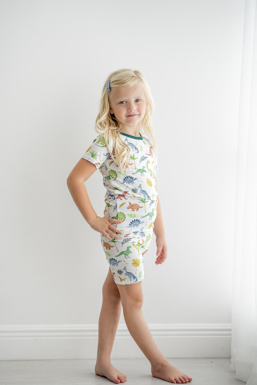 Dinosaur Land | Two-Piece Bamboo Short Sleeve Toddler & Kids Set