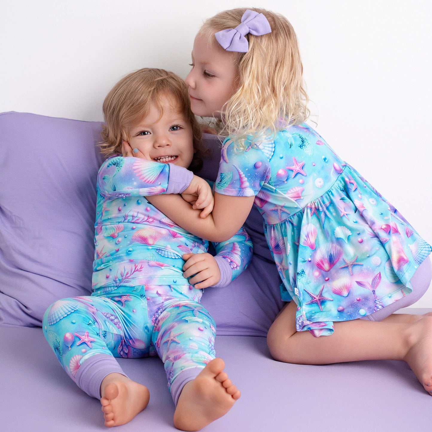 Pale Lavender | Bamboo Small Clip on Bow