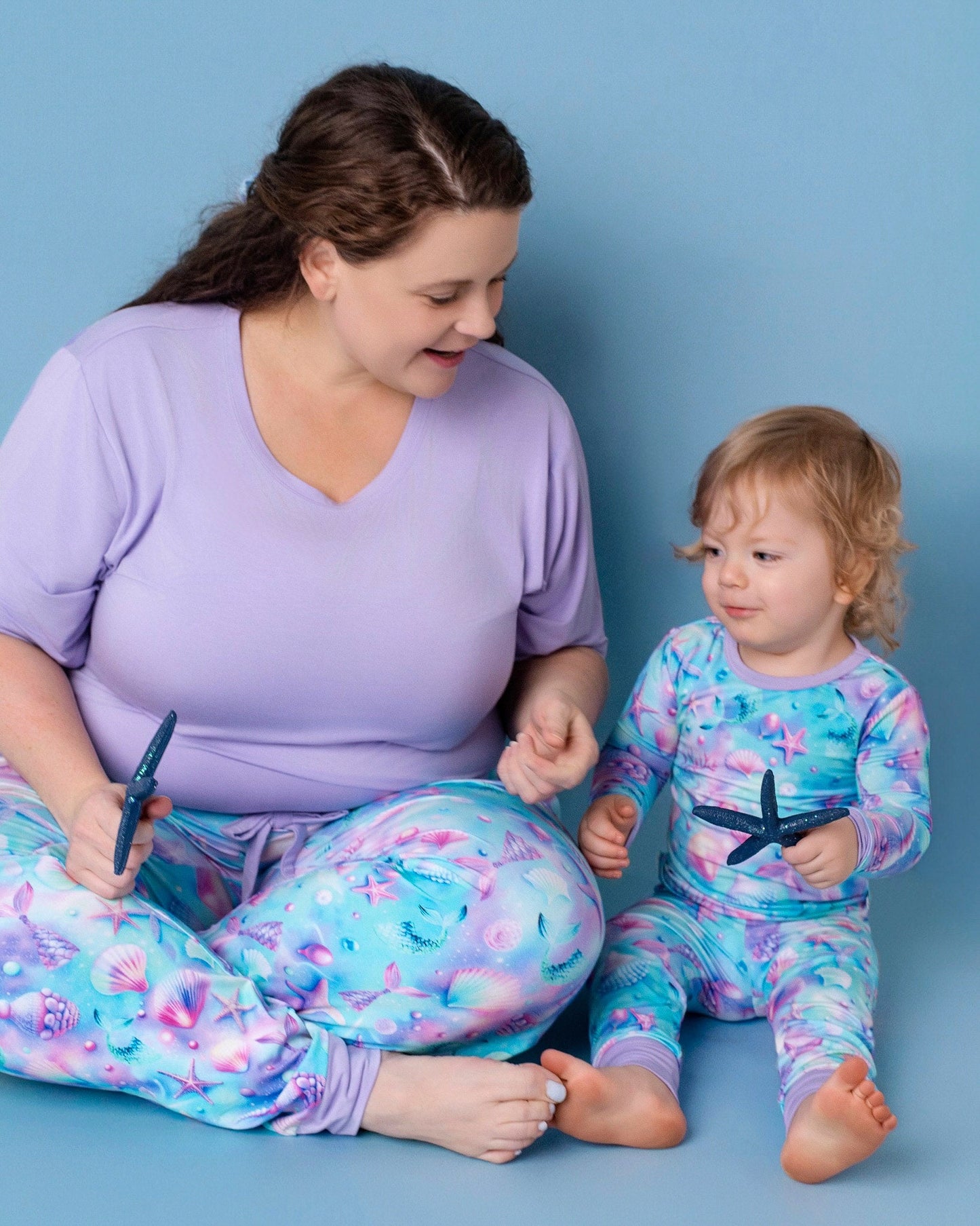 Magical Mermaid Shells | Women's Bamboo Jogger Pajama Pants