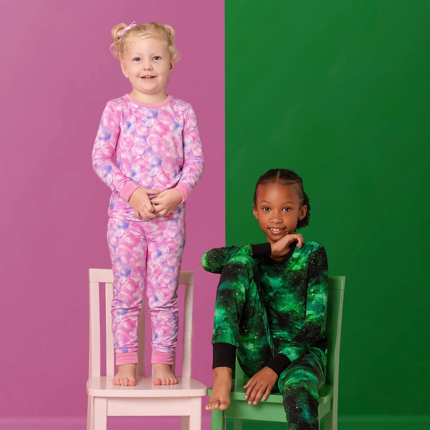 Wicked Cute | Bubbles | Bamboo Two-Piece Pajamas