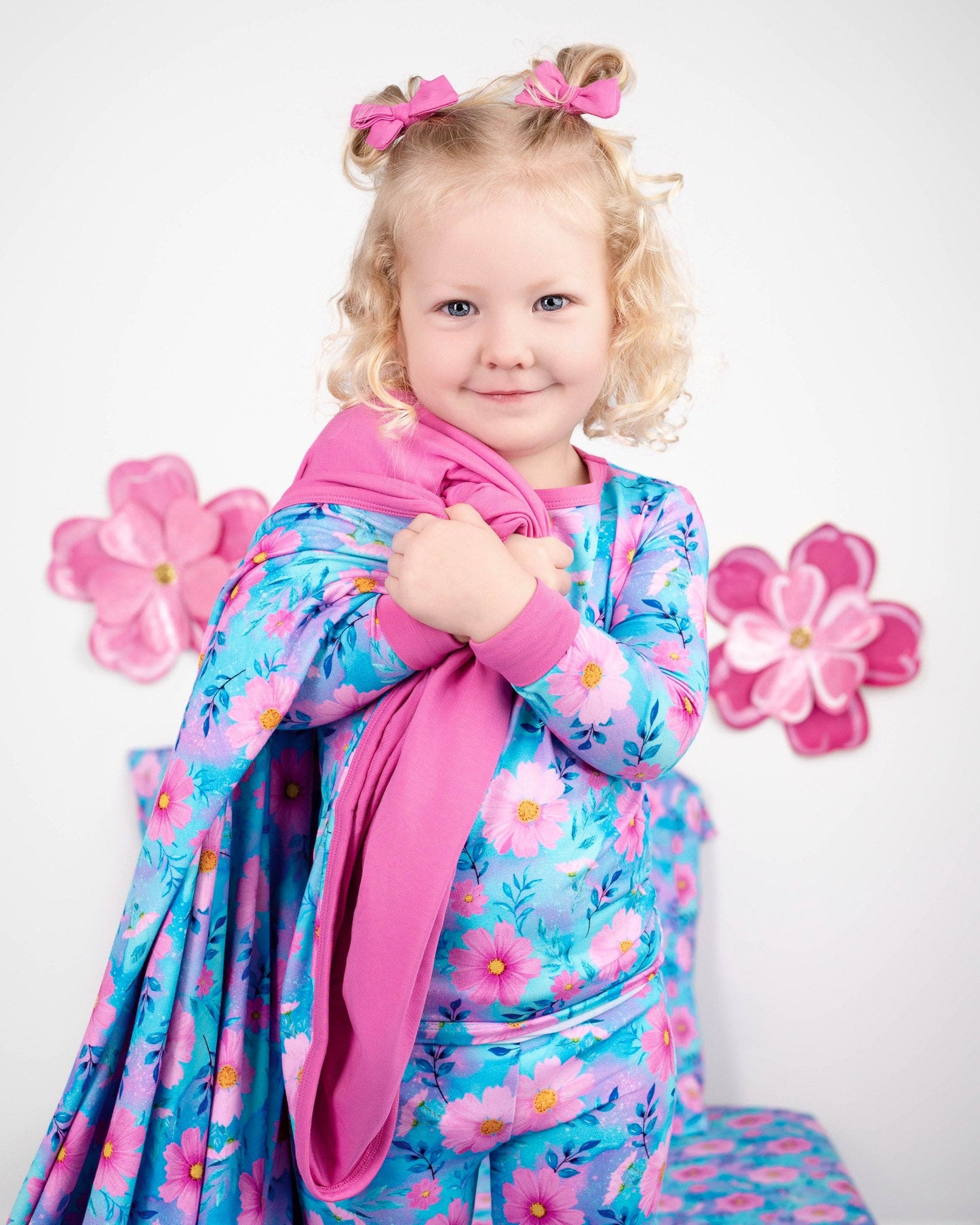 Fuchsia | Baby Bamboo Clip on Bow Set