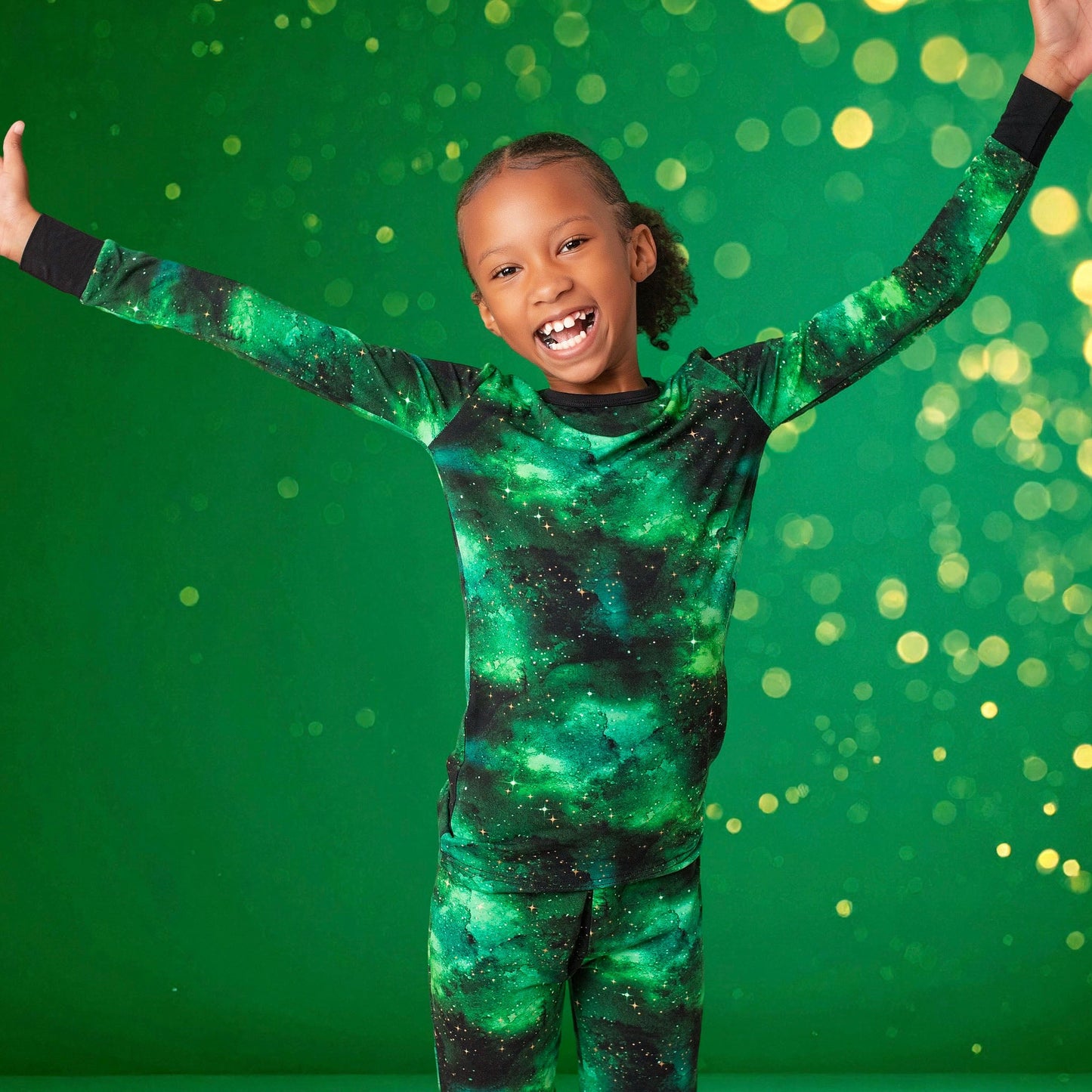 Wicked Cute | Green Galaxy Elixir | Bamboo Two-Piece Pajamas