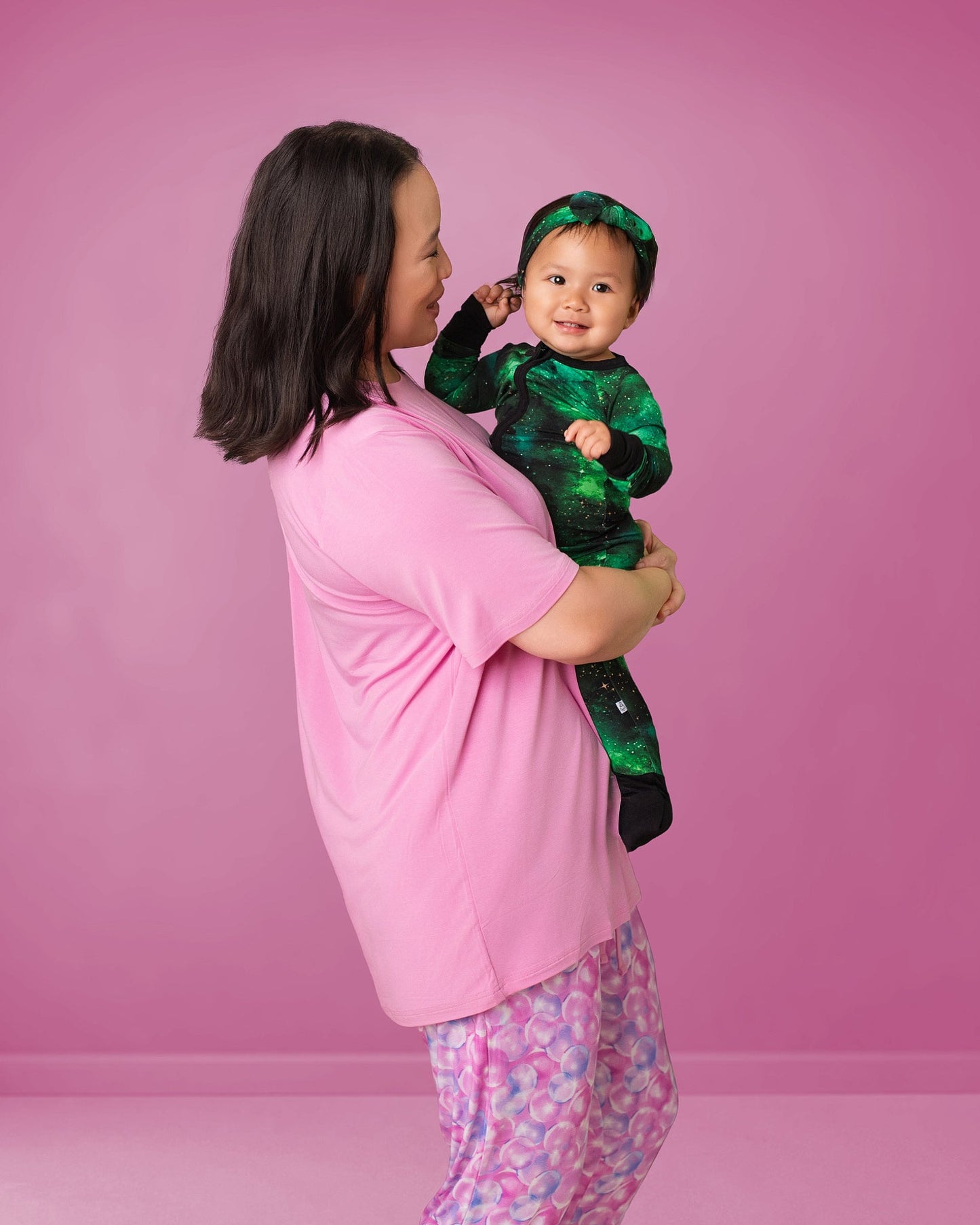 Wicked Cute | Green Galaxy Elixir | Bamboo Zipper Pajamas