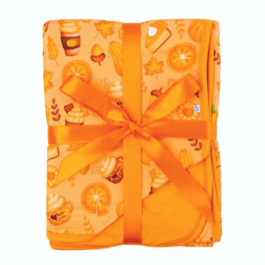 Pumpkin Lover | Bamboo Double Layer Toddler Blanket