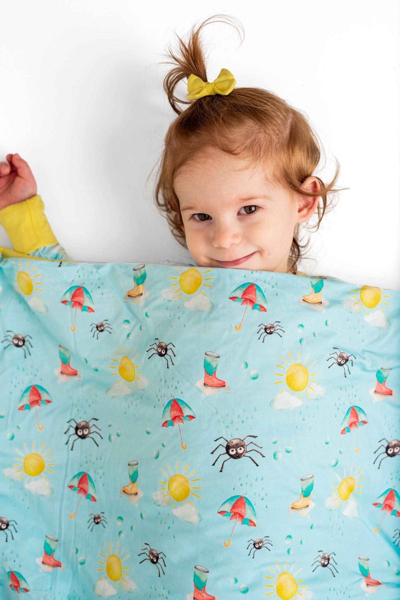 Spring Showers | Bamboo Quilted Toddler Blanket
