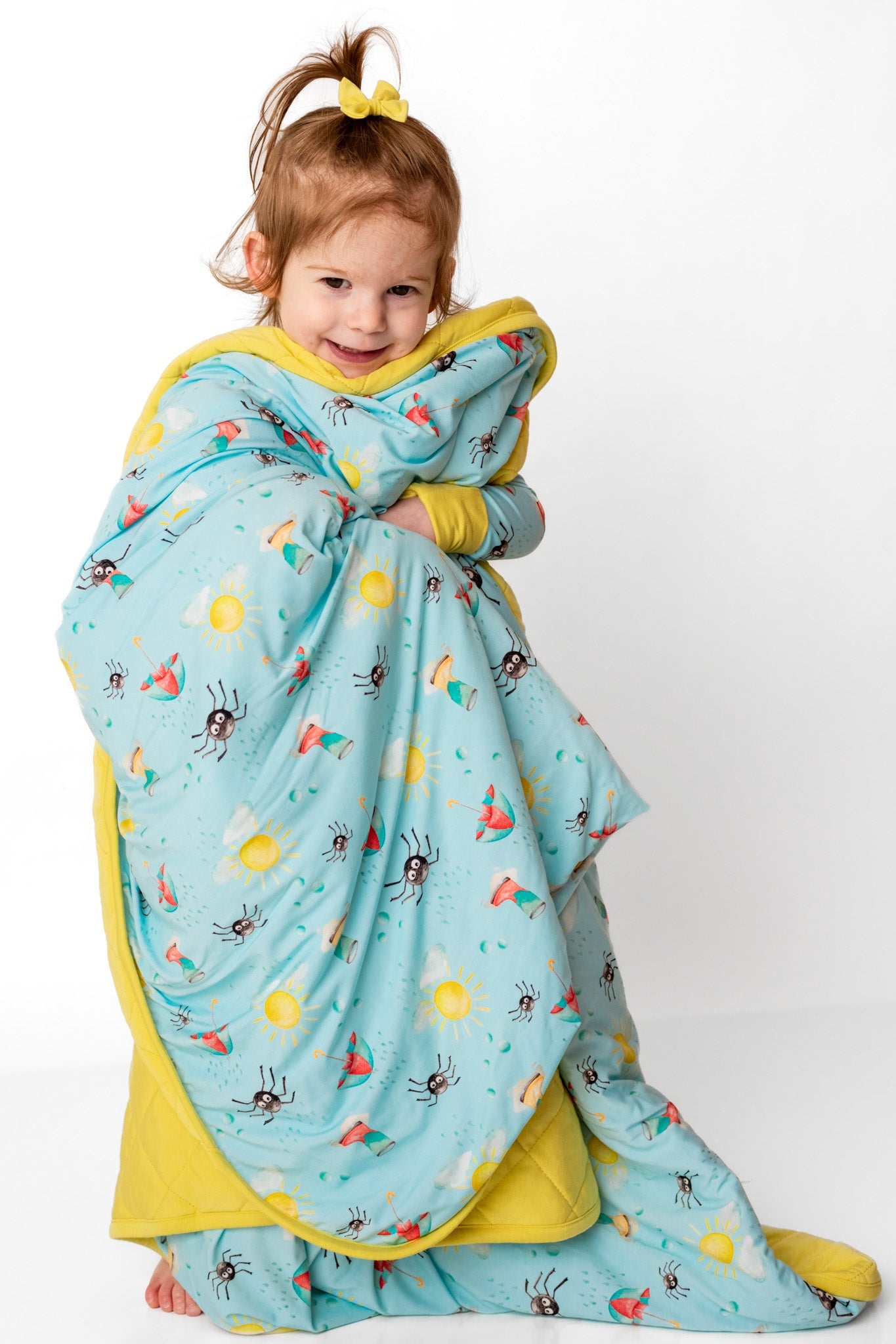 Spring Showers | Bamboo Quilted Toddler Blanket