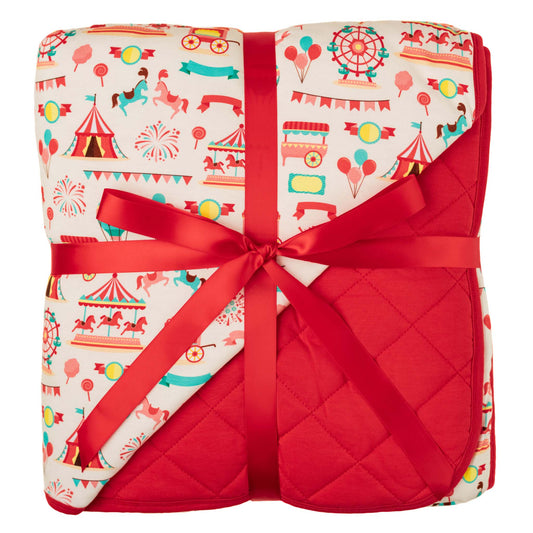 Classic Carnival | Bamboo Quilted Toddler Blanket