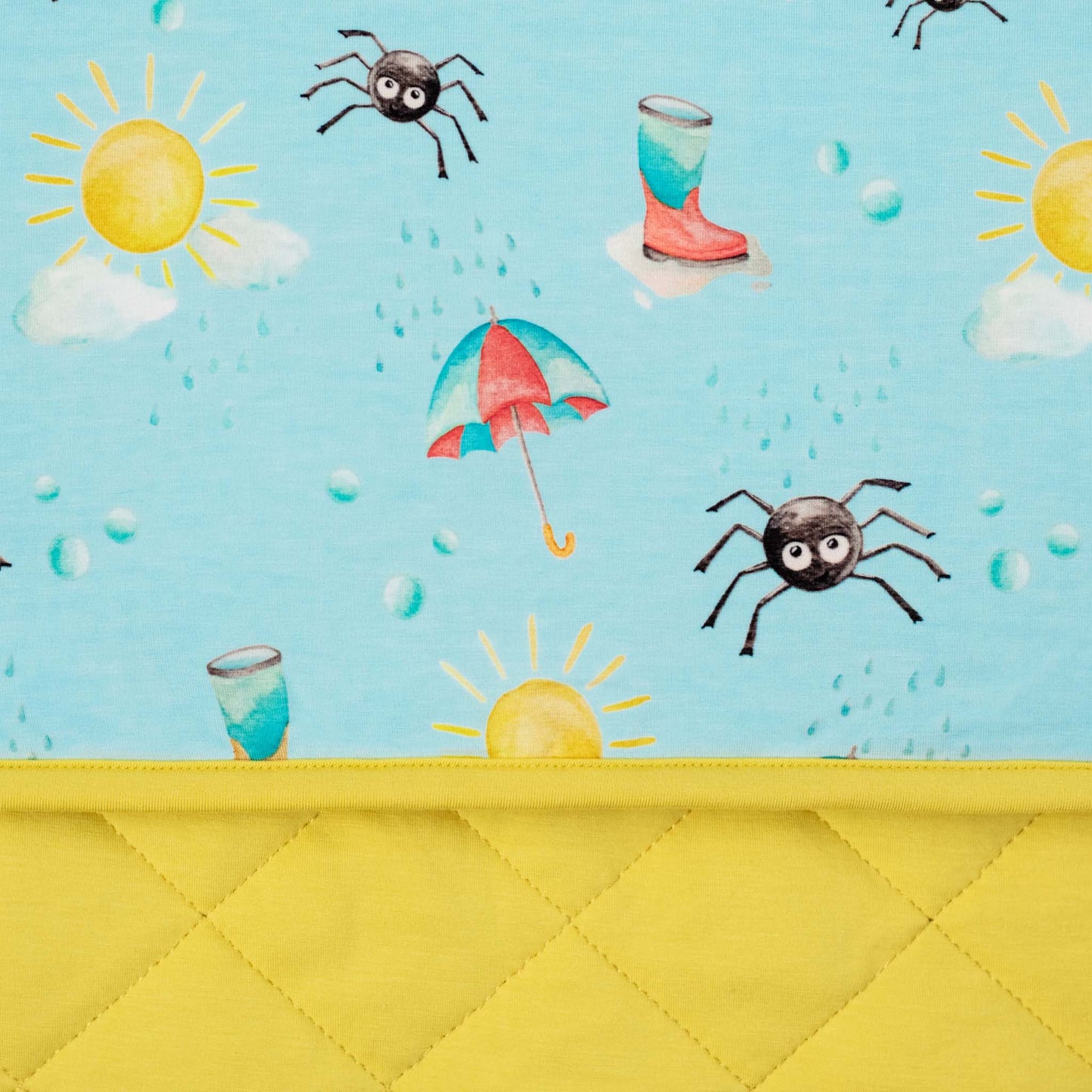 Spring Showers | Bamboo Quilted Toddler Blanket