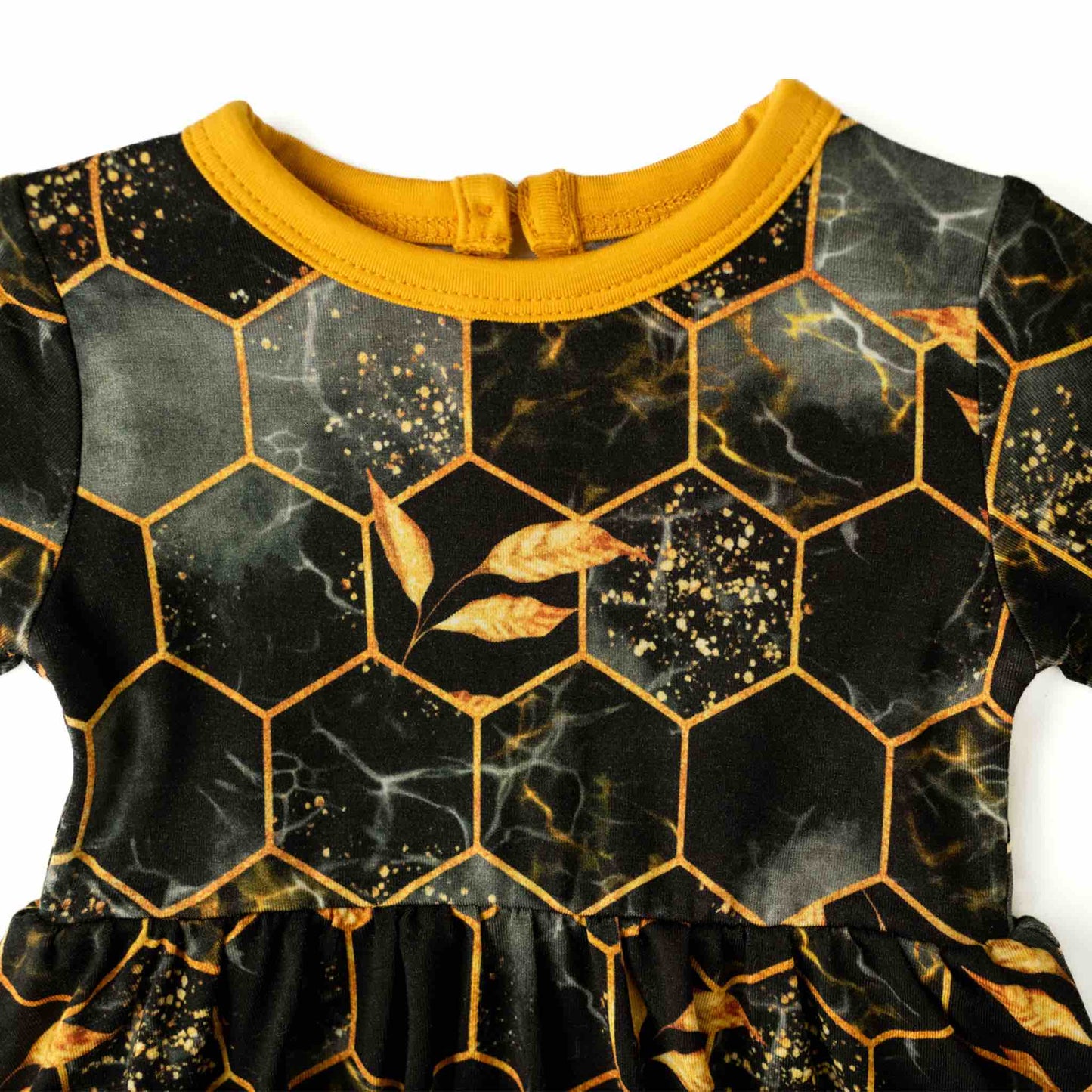 Midnight Honey | Baby & Toddler Bamboo Bodysuit Dress