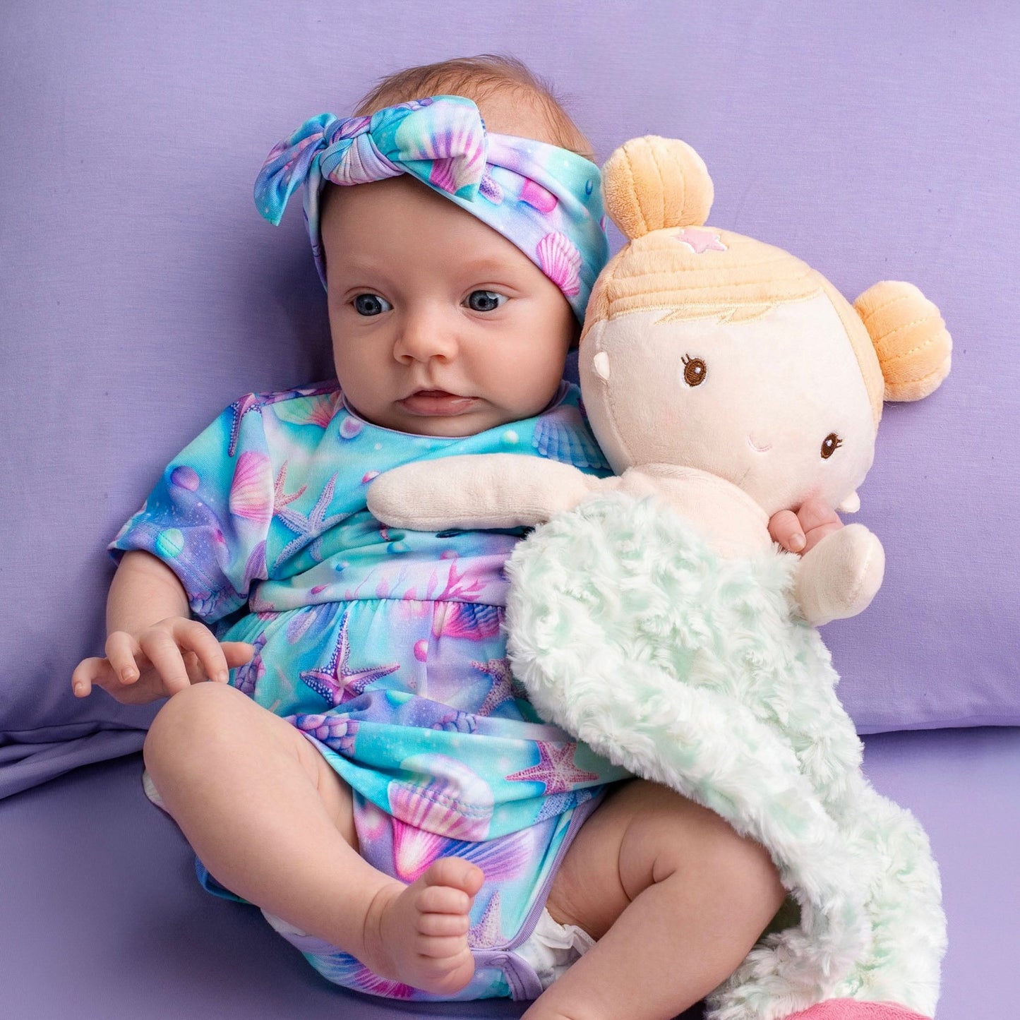 Magical Mermaid Shells | Baby & Toddler Bamboo Bodysuit Dress