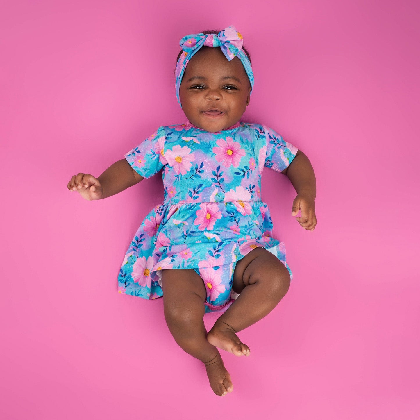 Dreamy Cosmos | Baby & Toddler Bamboo Bodysuit Dress