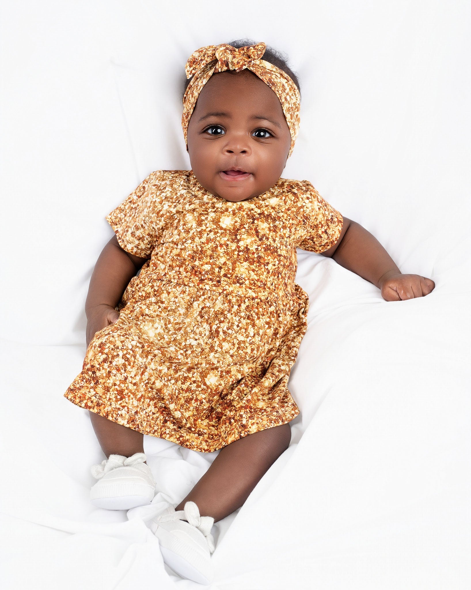 Bamboo Bodysuit Apparel Dress for Baby, Girl & Toddler | Gold Shimmer 3-6 Months Bamboo Bodysuit Apparel Dress for Baby, Girl & Toddler | Gold Shimmer 3-6 Months