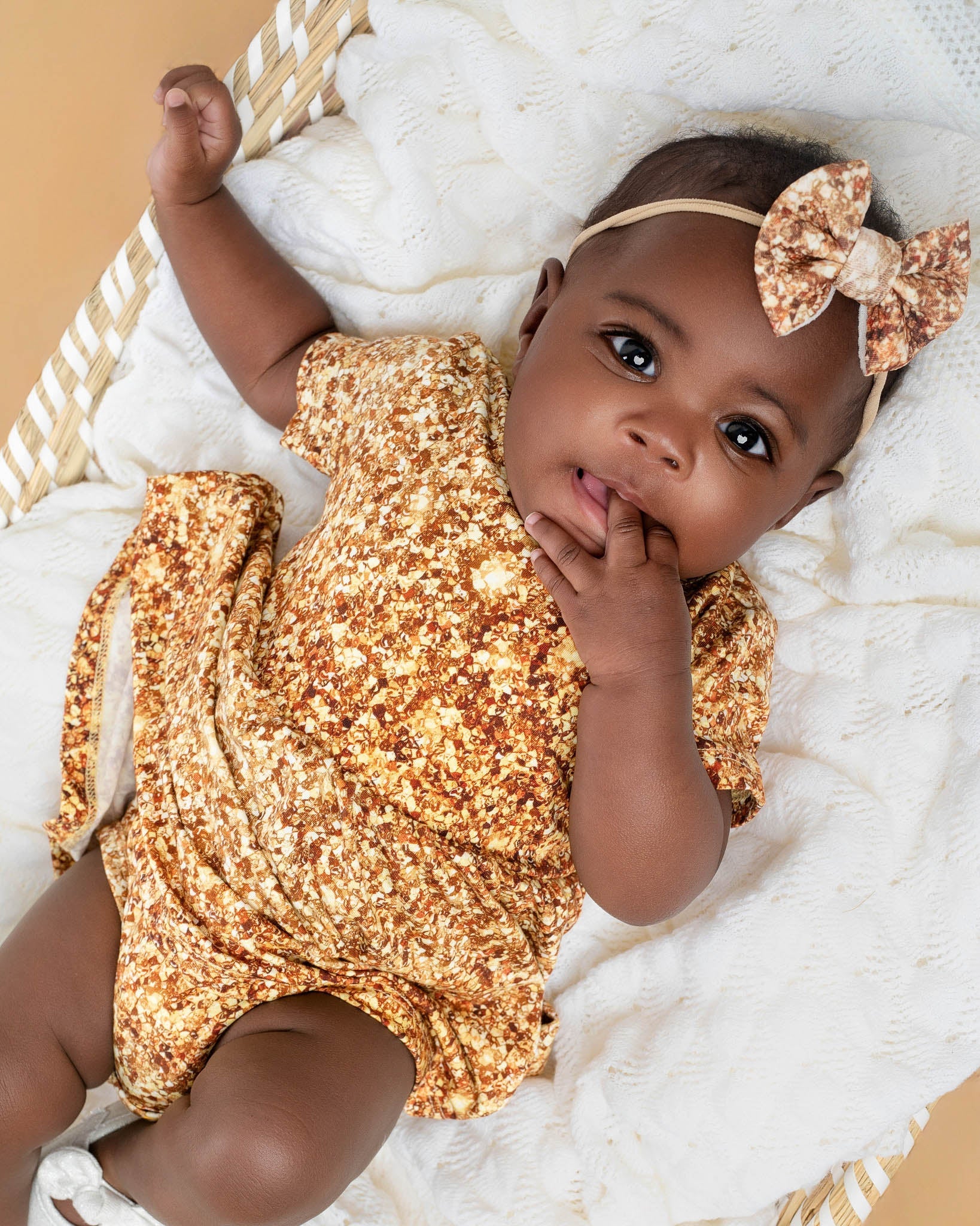 Bamboo Bodysuit Apparel Dress for Baby, Girl & Toddler | Gold Shimmer 3-6 Months Bamboo Bodysuit Apparel Dress for Baby, Girl & Toddler | Gold Shimmer 3-6 Months