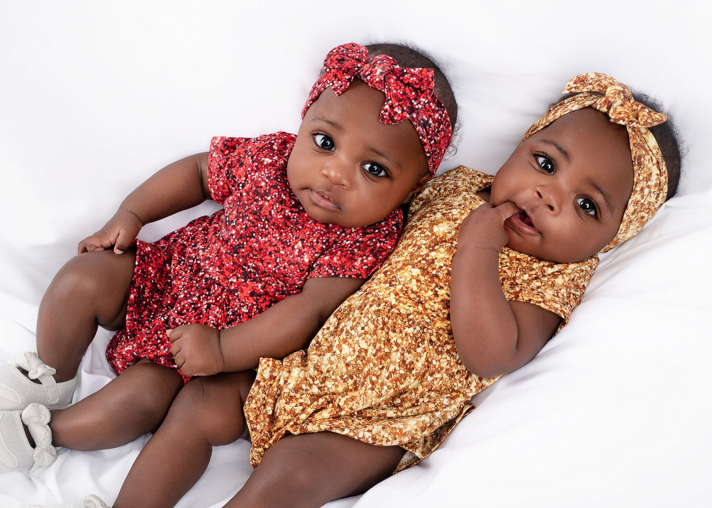 Gold Shimmer | Baby & Toddler Bamboo Bodysuit Dress