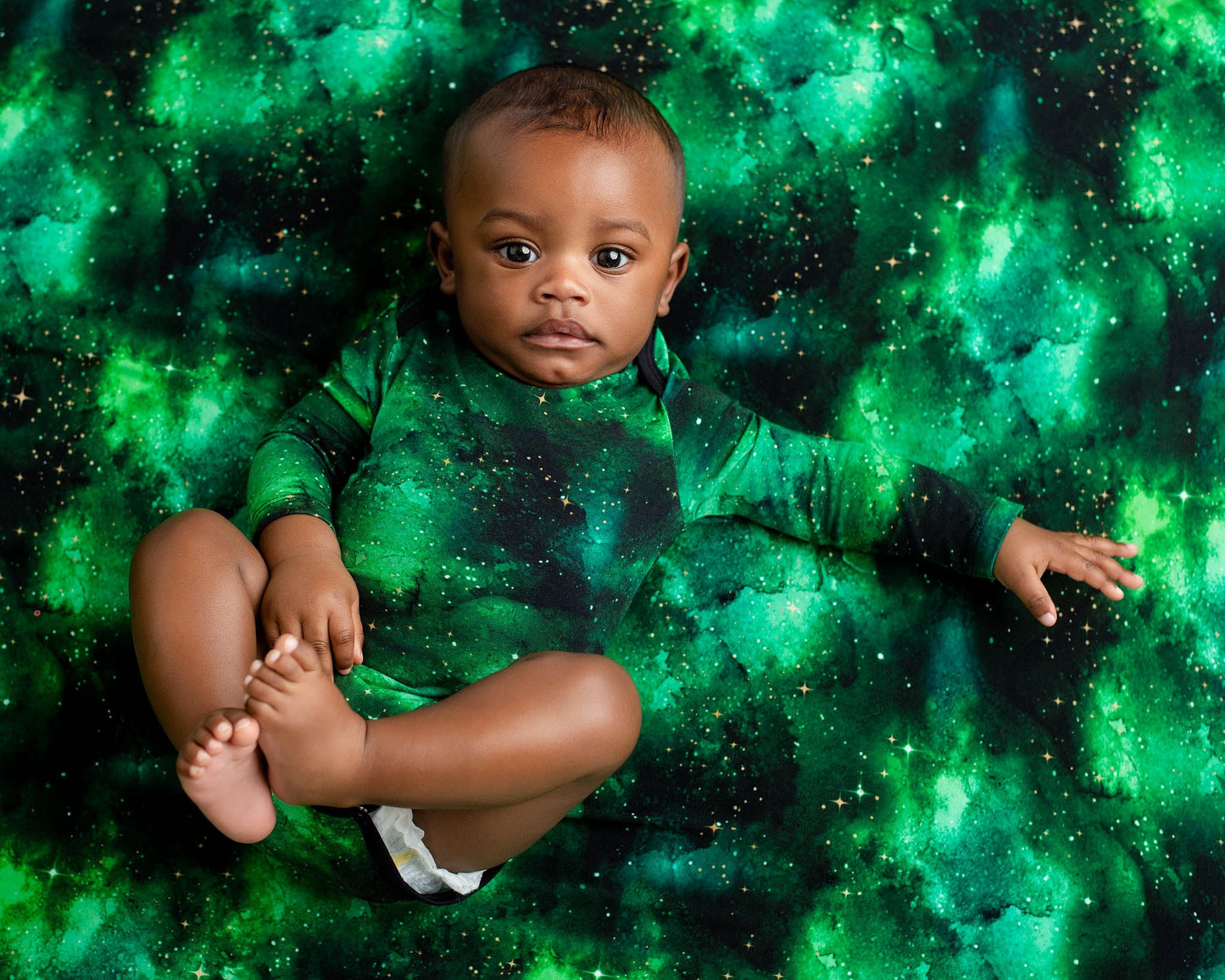 Wicked Cute | Green Galaxy Elixir | Bamboo Crib Sheet