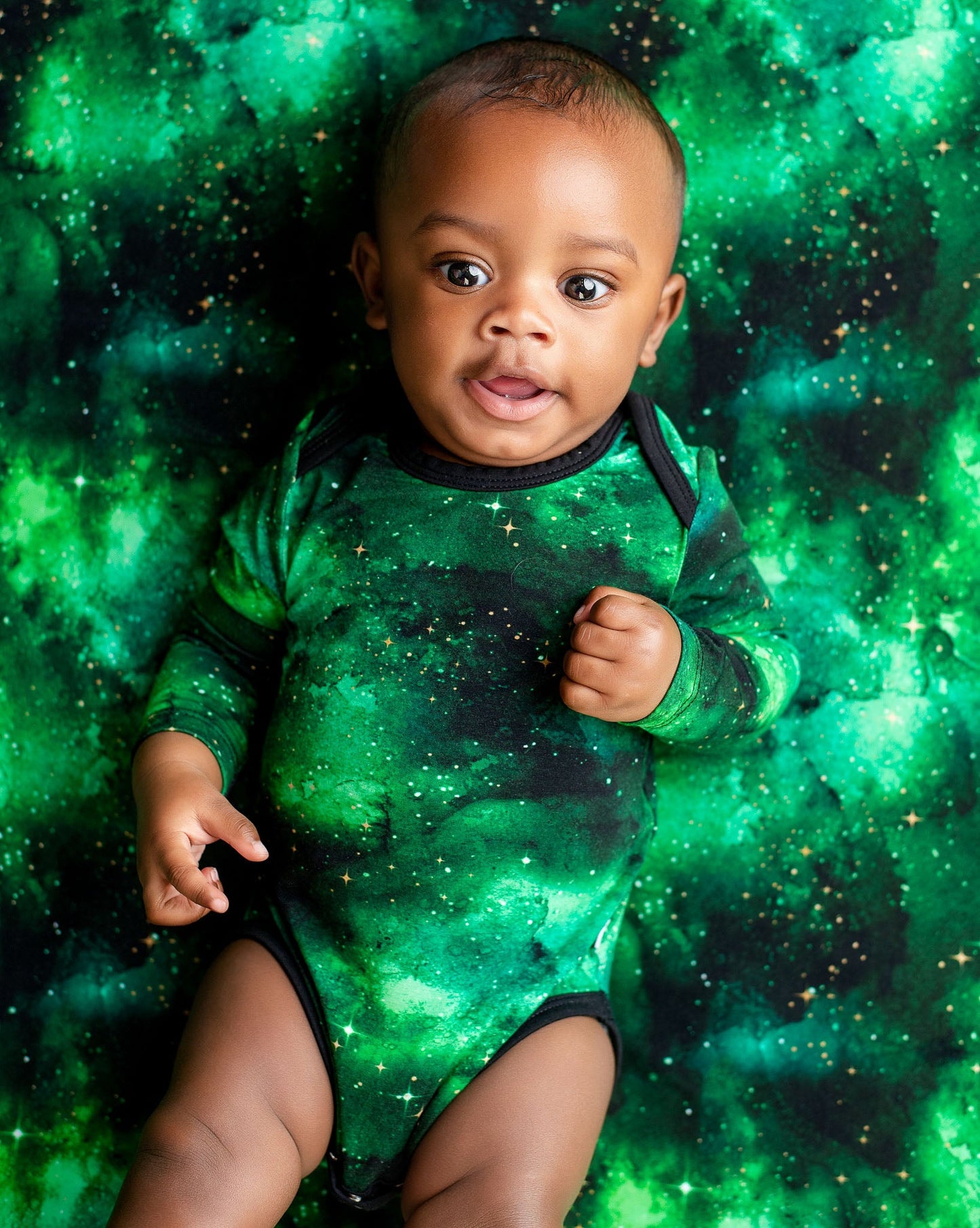 Wicked Cute | Green Galaxy Elixir | Bamboo Crib Sheet