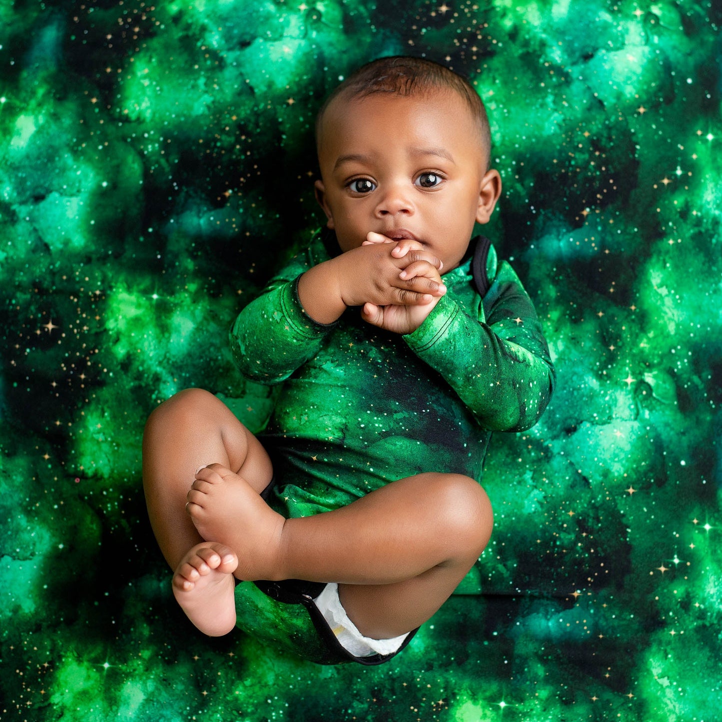 Wicked Cute | Green Galaxy Elixir | Bamboo Crib Sheet