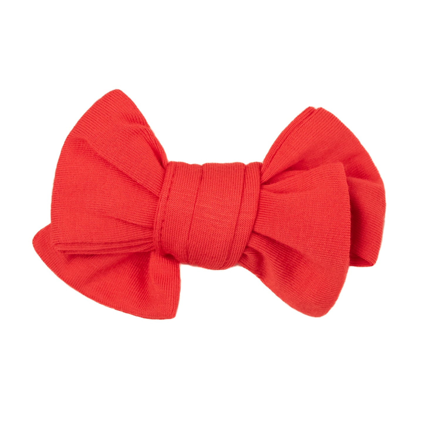 Apple Red | Toddler Bamboo Clip on Bow