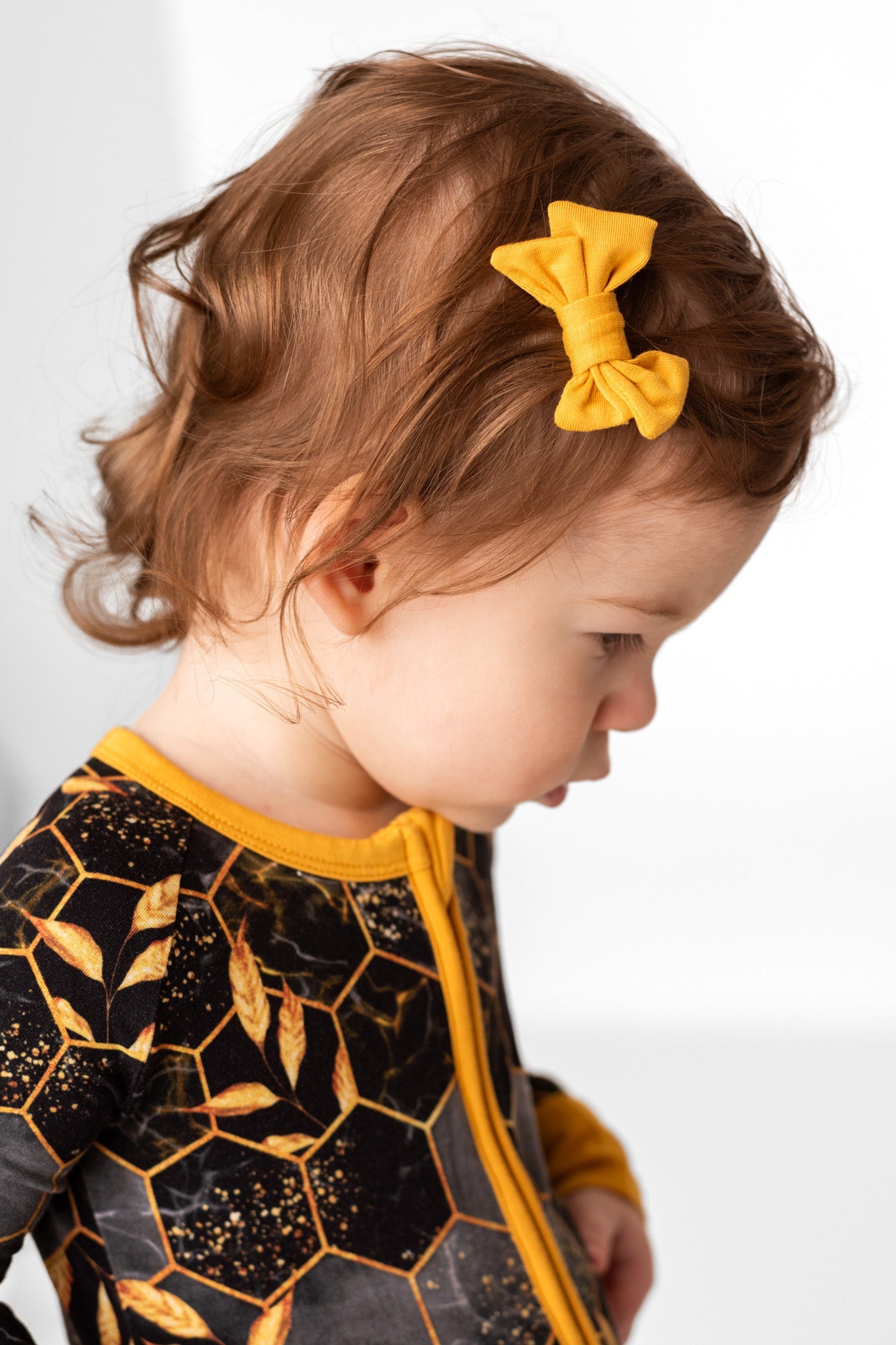 Honey | Baby Bamboo Clip on Bow Set