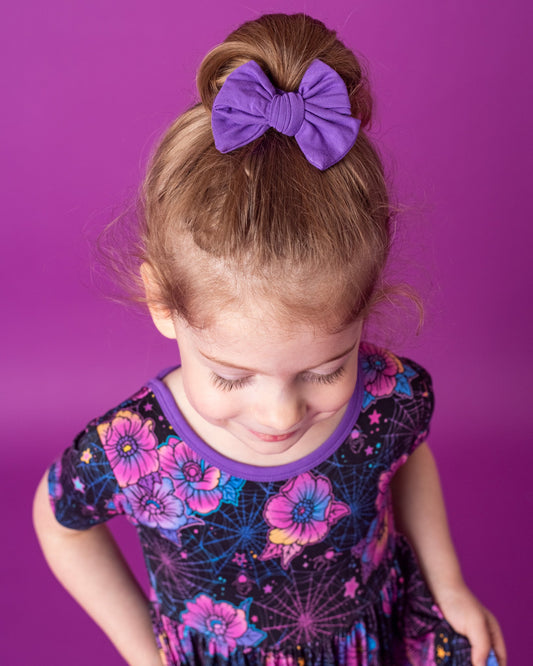 Violet | Small Clip Bow (V2)