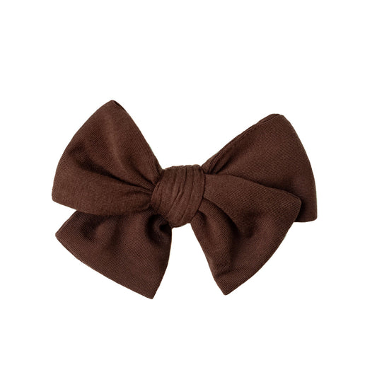 Christmas | Chocolate | Small Clip Bow (V2)