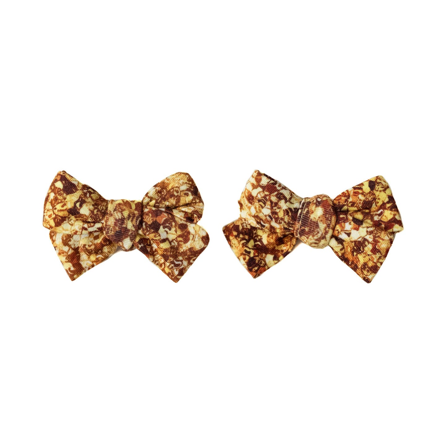 Gold Shimmer | Baby Bamboo Clip on Bow Set
