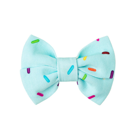 Cotton Candy Sprinkles | Bamboo Small Clip on Bow