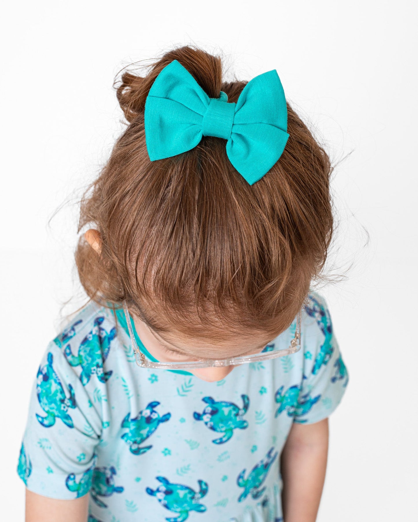 Turquoise | Small Clip Bow