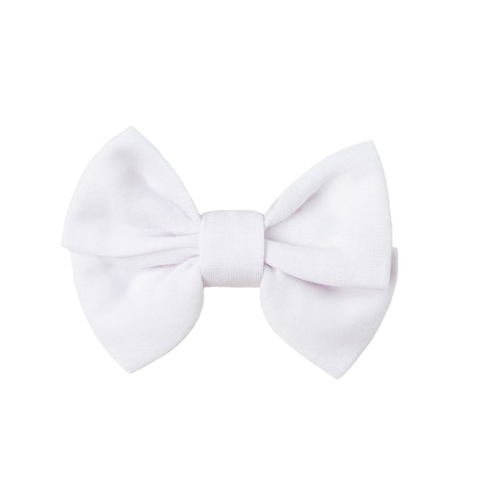 White | Small Clip Bow