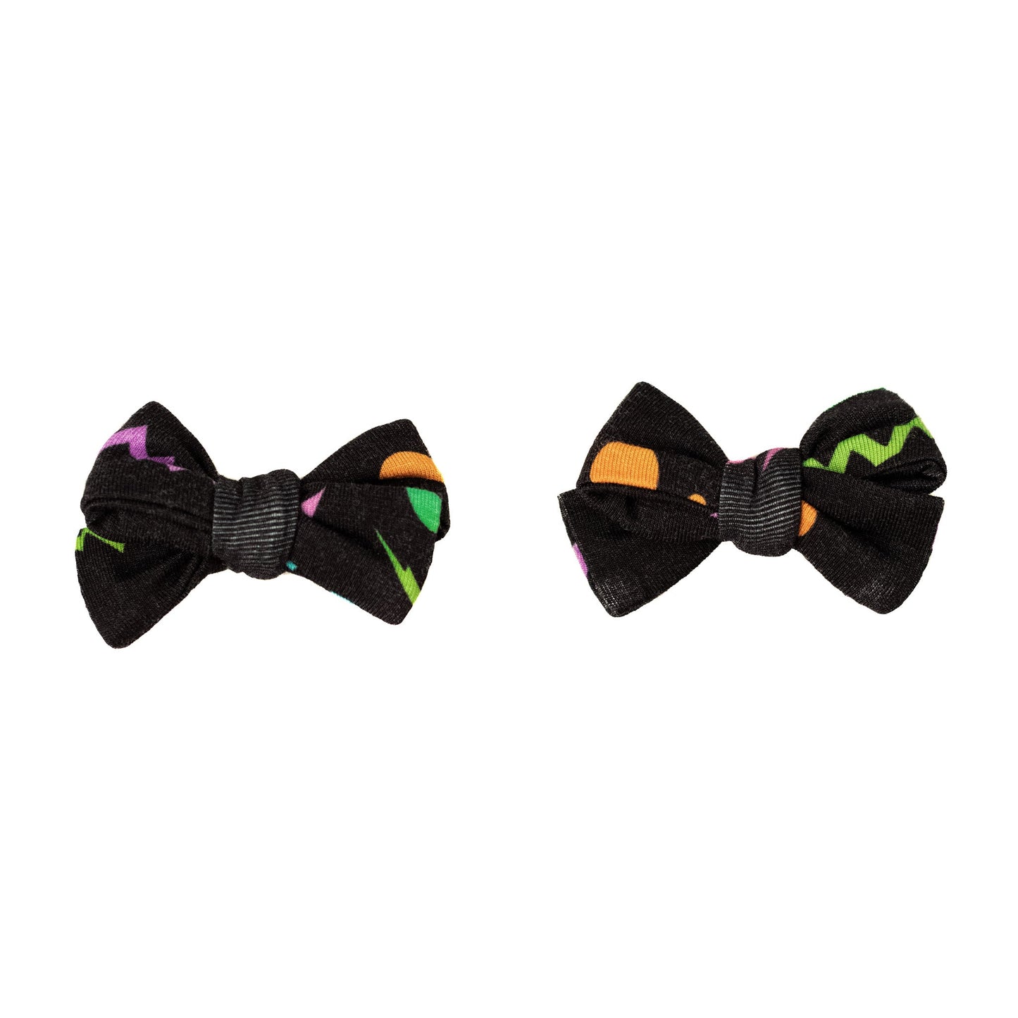 Halloween Night | Baby Bamboo Clip on Bow Set