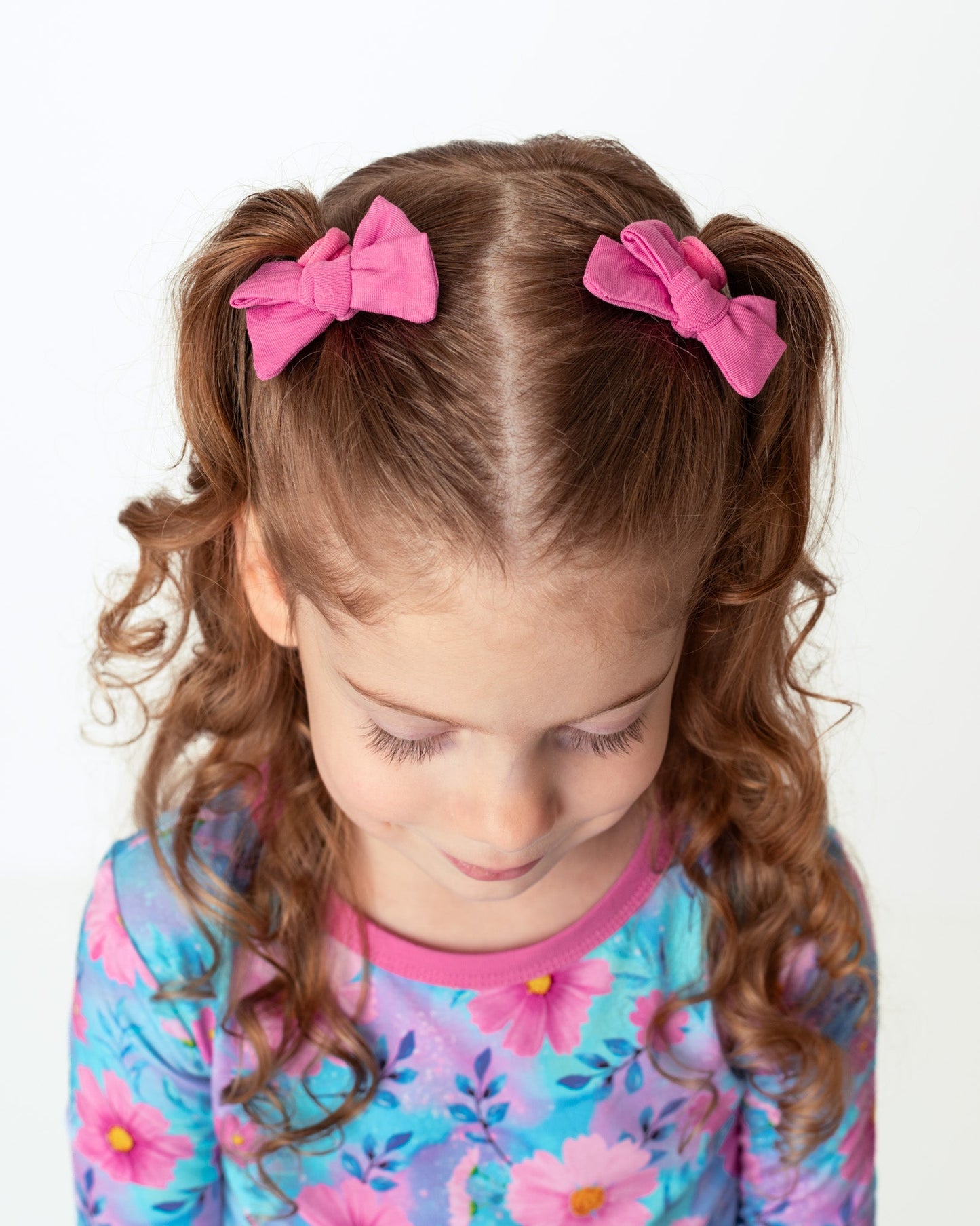 Fuchsia | Baby Bamboo Clip on Bow Set