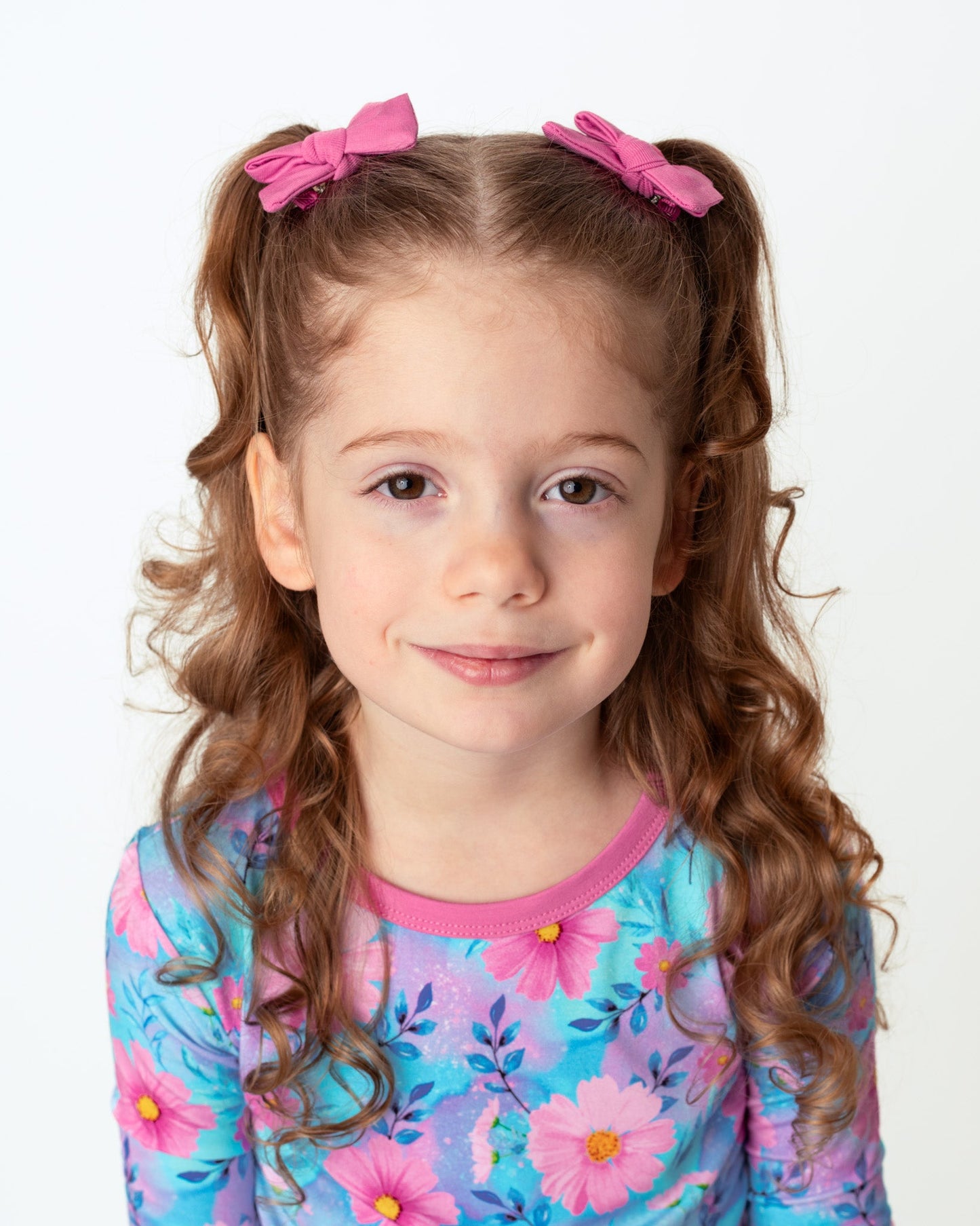 Fuchsia | Baby Bamboo Clip on Bow Set