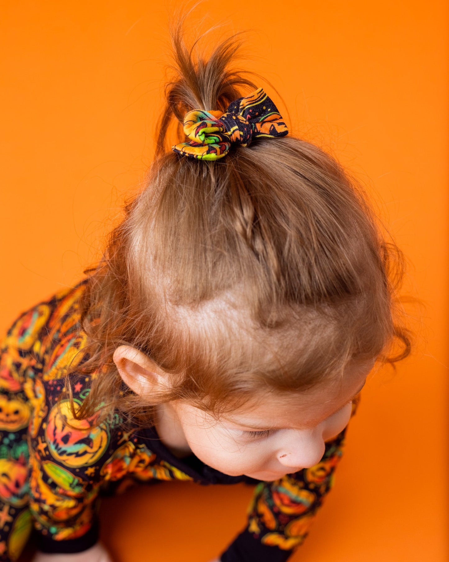 Halloween | Spooky Pumpkins | Baby Bamboo Clip on Bow Set